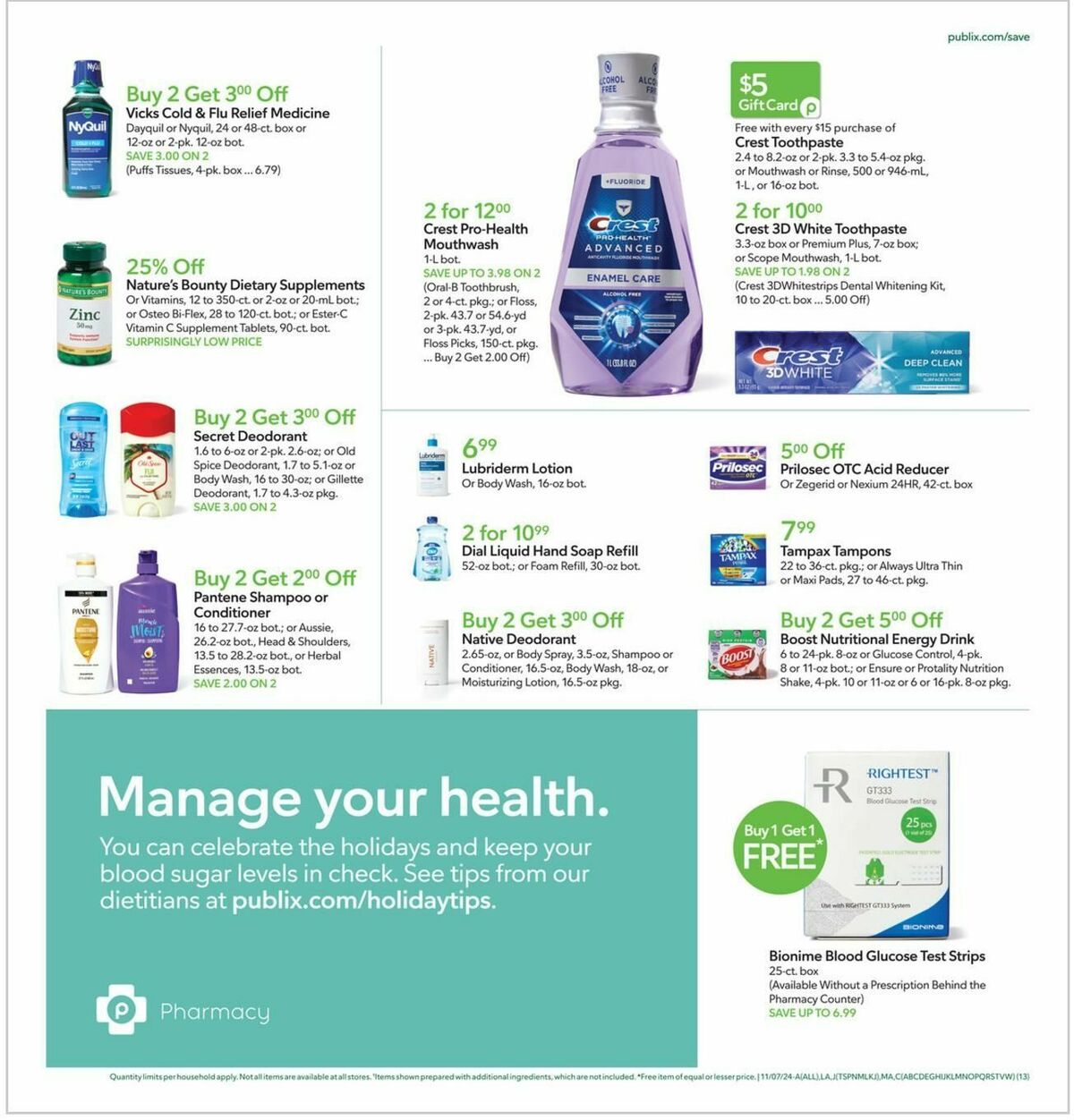 Publix Weekly Ad from November 7