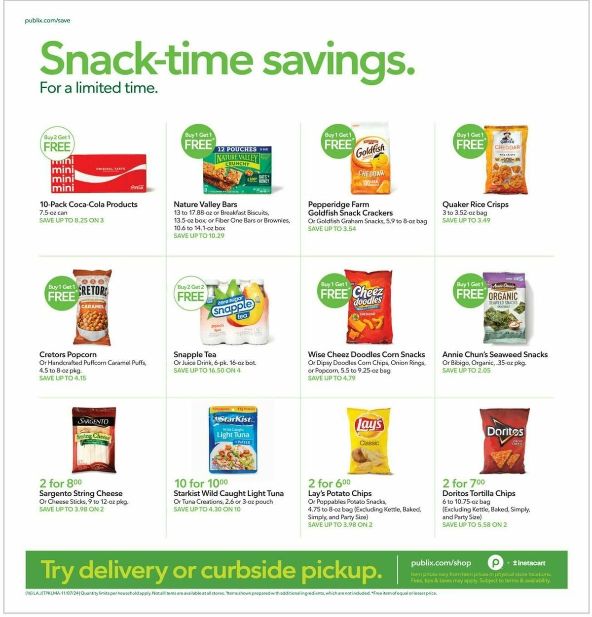 Publix Weekly Ad from November 7