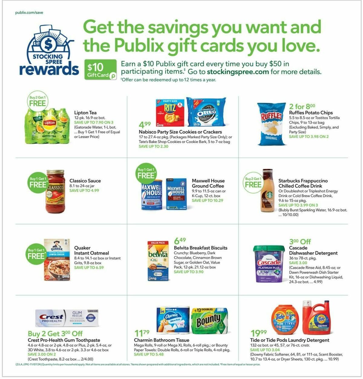 Publix Weekly Ad from November 7