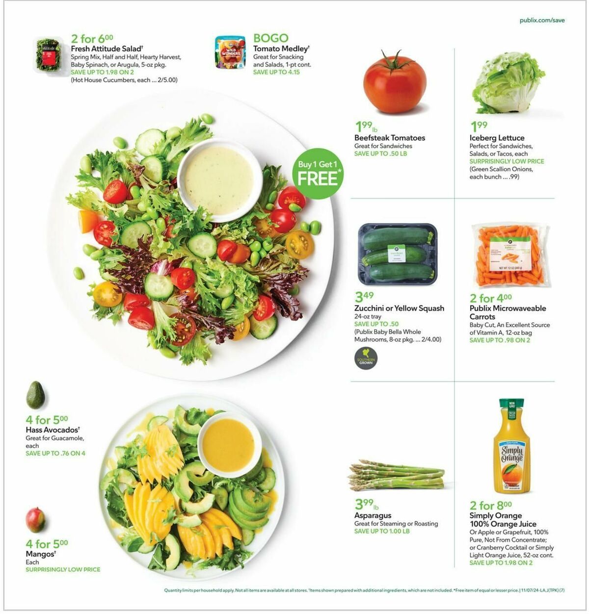 Publix Weekly Ad from November 7