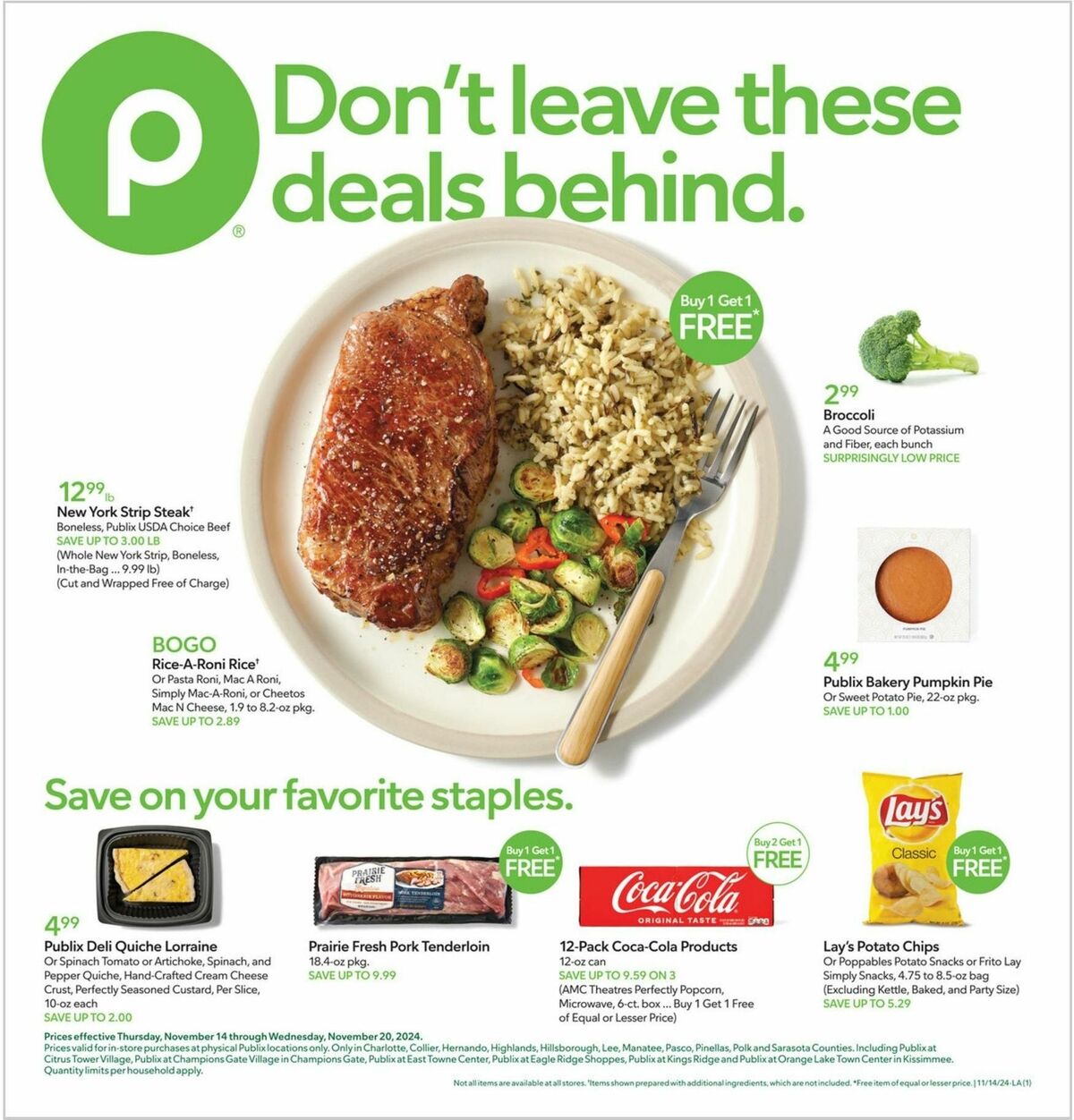 Publix Weekly Ad from November 14