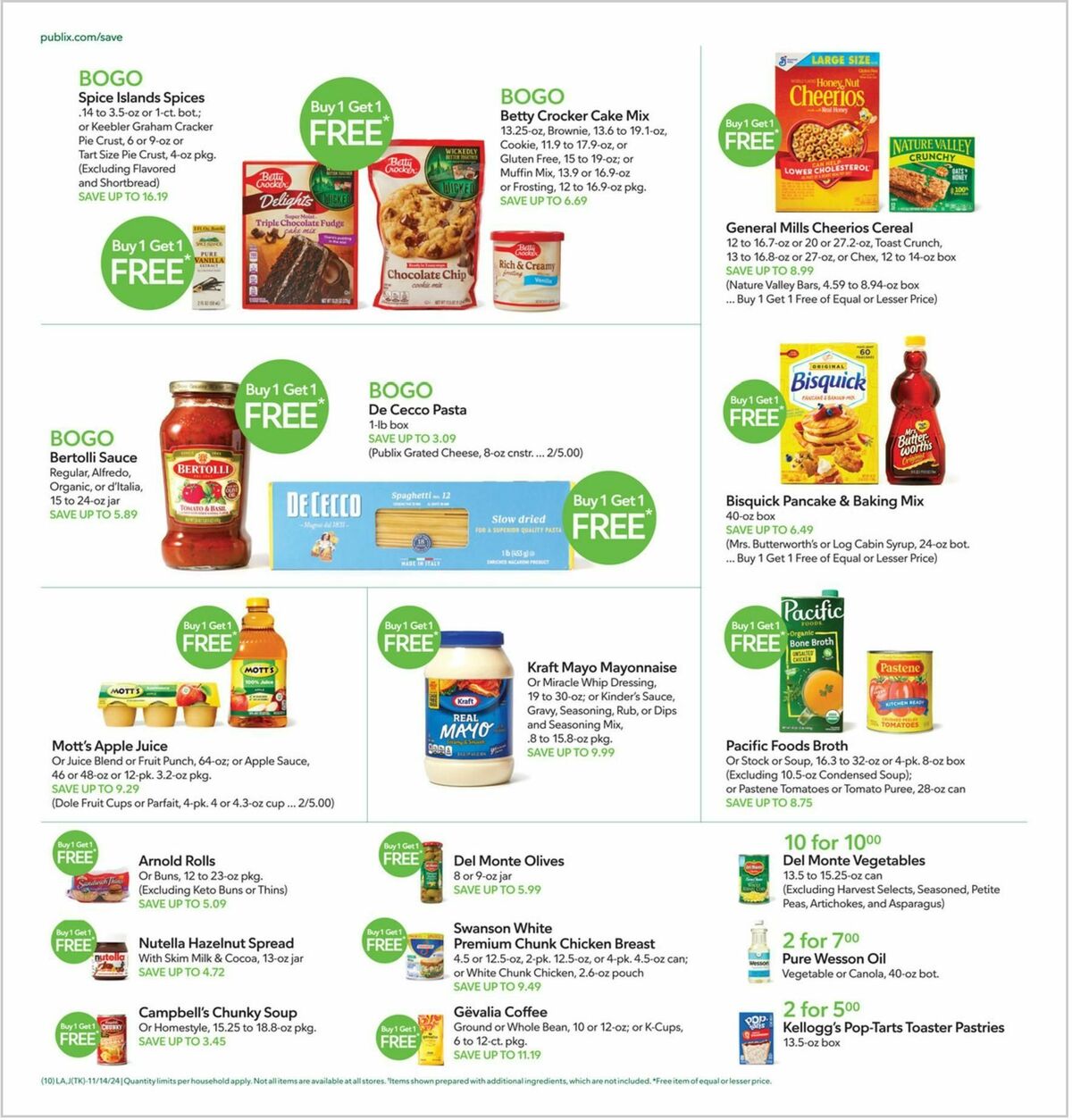 Publix Weekly Ad from November 14