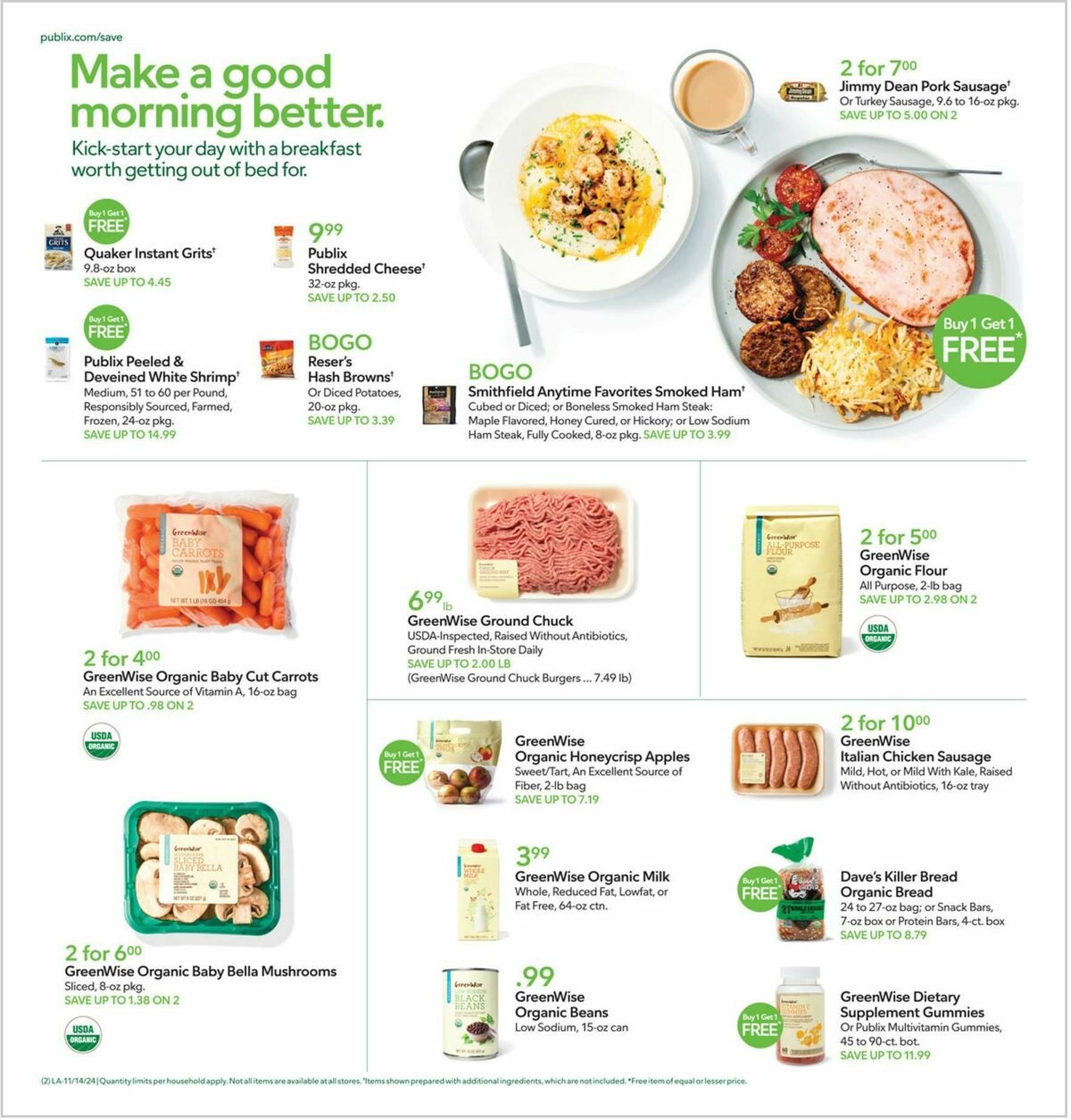 Publix Weekly Ad from November 14