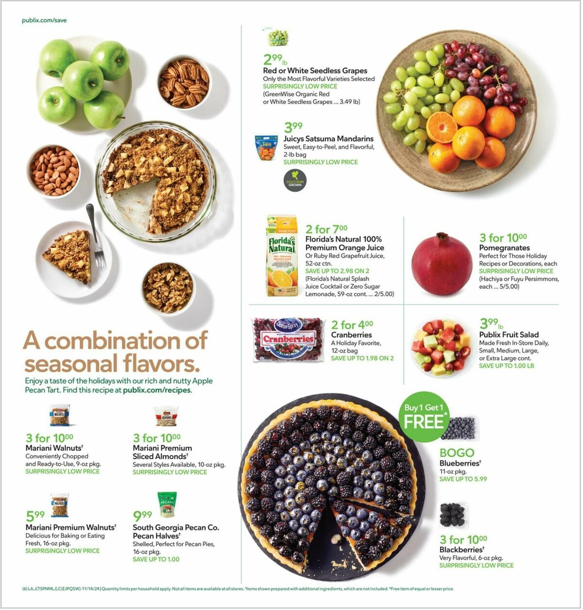 Publix Weekly Ad from November 14