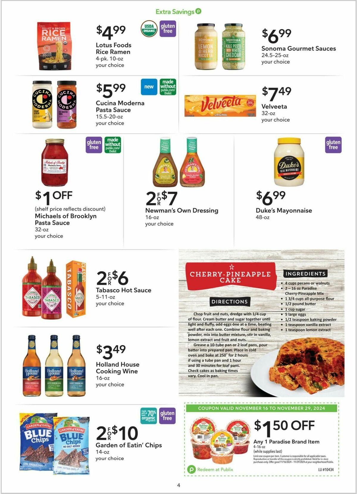 Publix Weekly Ad from November 16