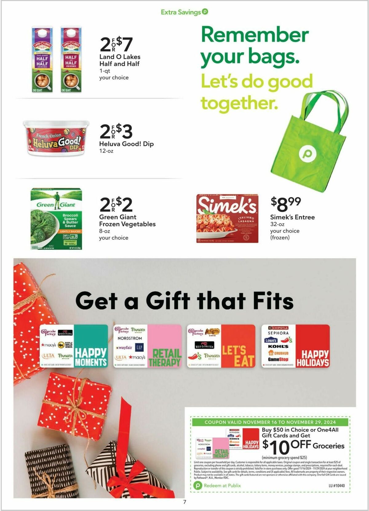 Publix Weekly Ad from November 16