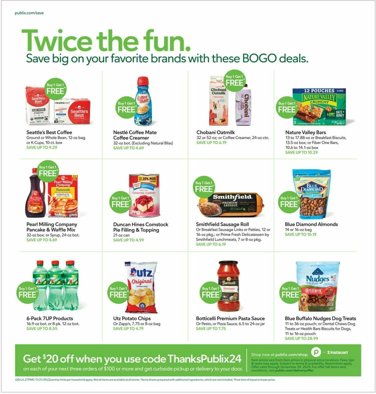 Publix Weekly Ad from November 21