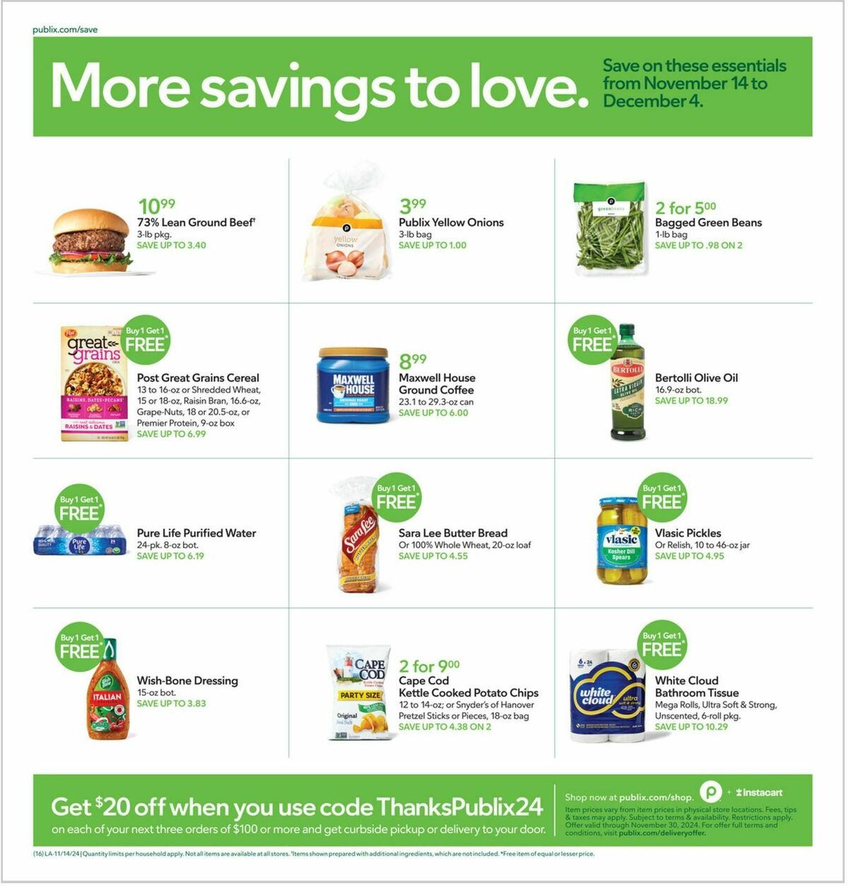 Publix Weekly Ad from November 29