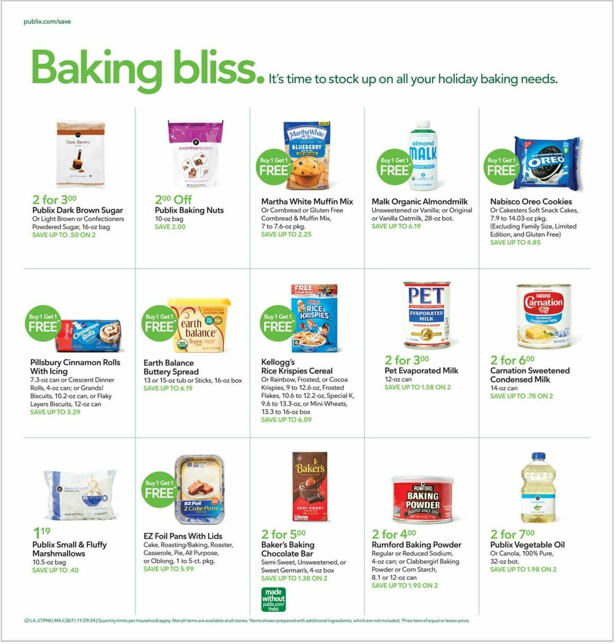 Publix Weekly Ad from November 29