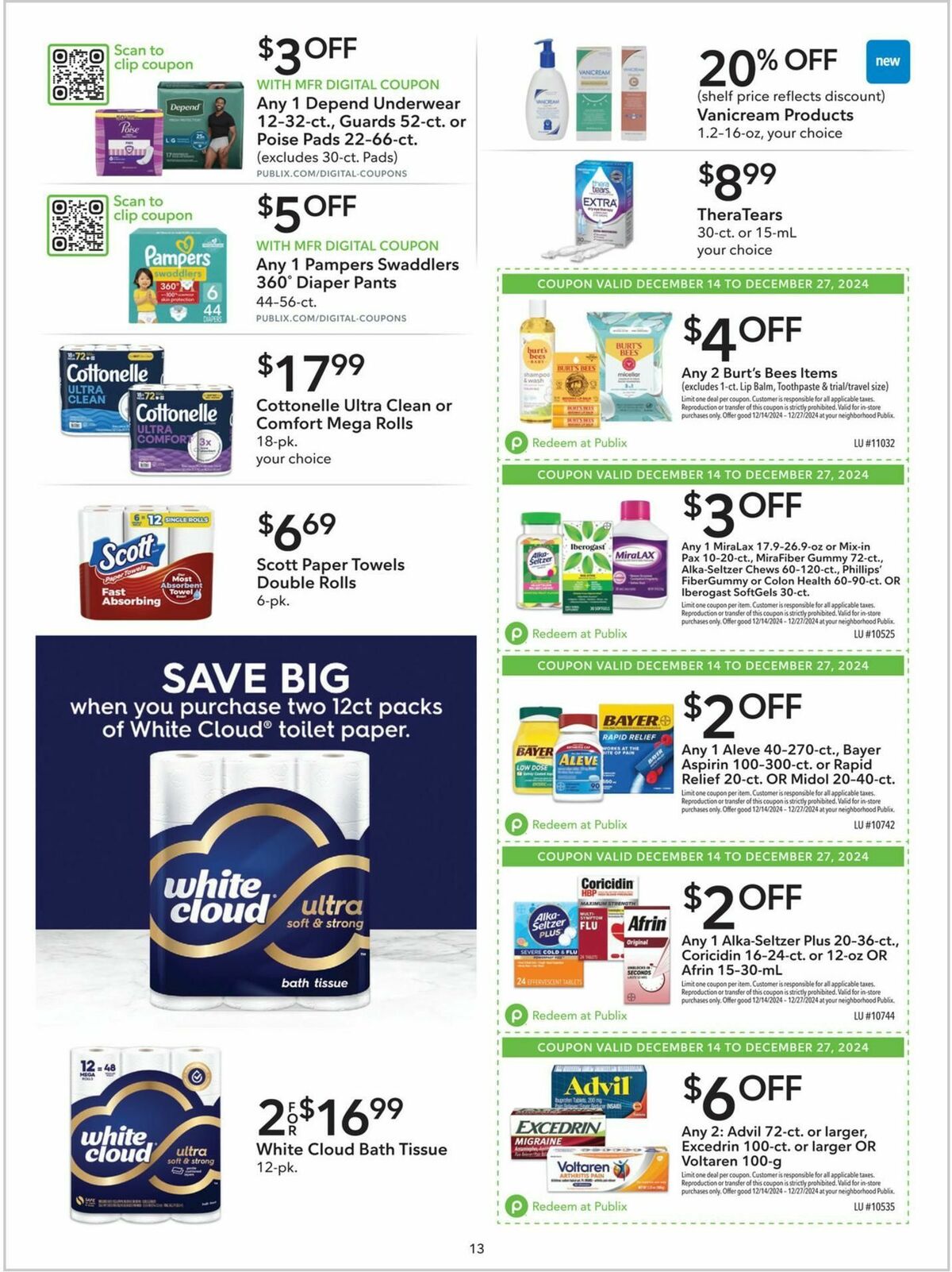 Publix Extra Savings Weekly Ad from December 14