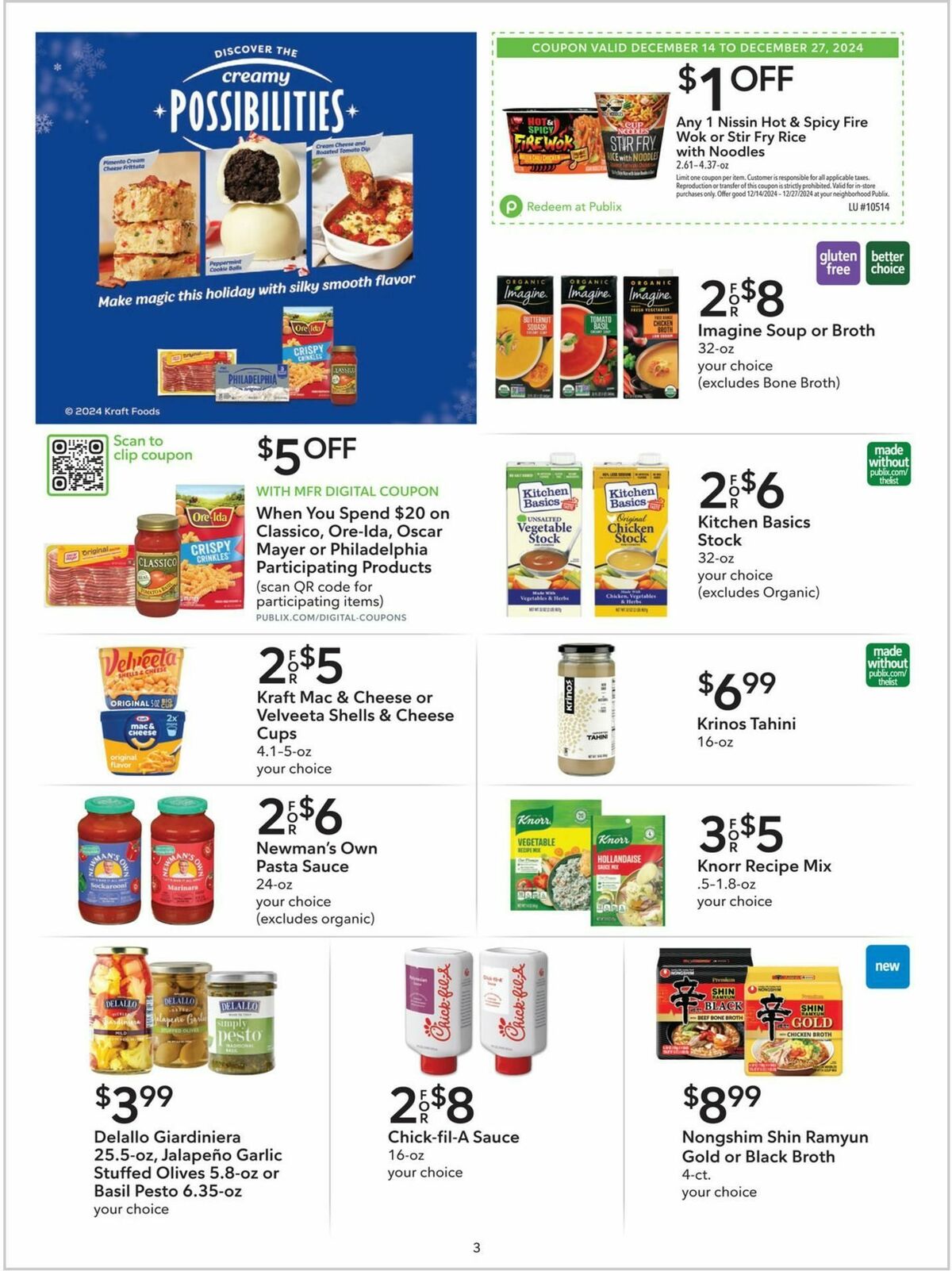 Publix Extra Savings Weekly Ad from December 14