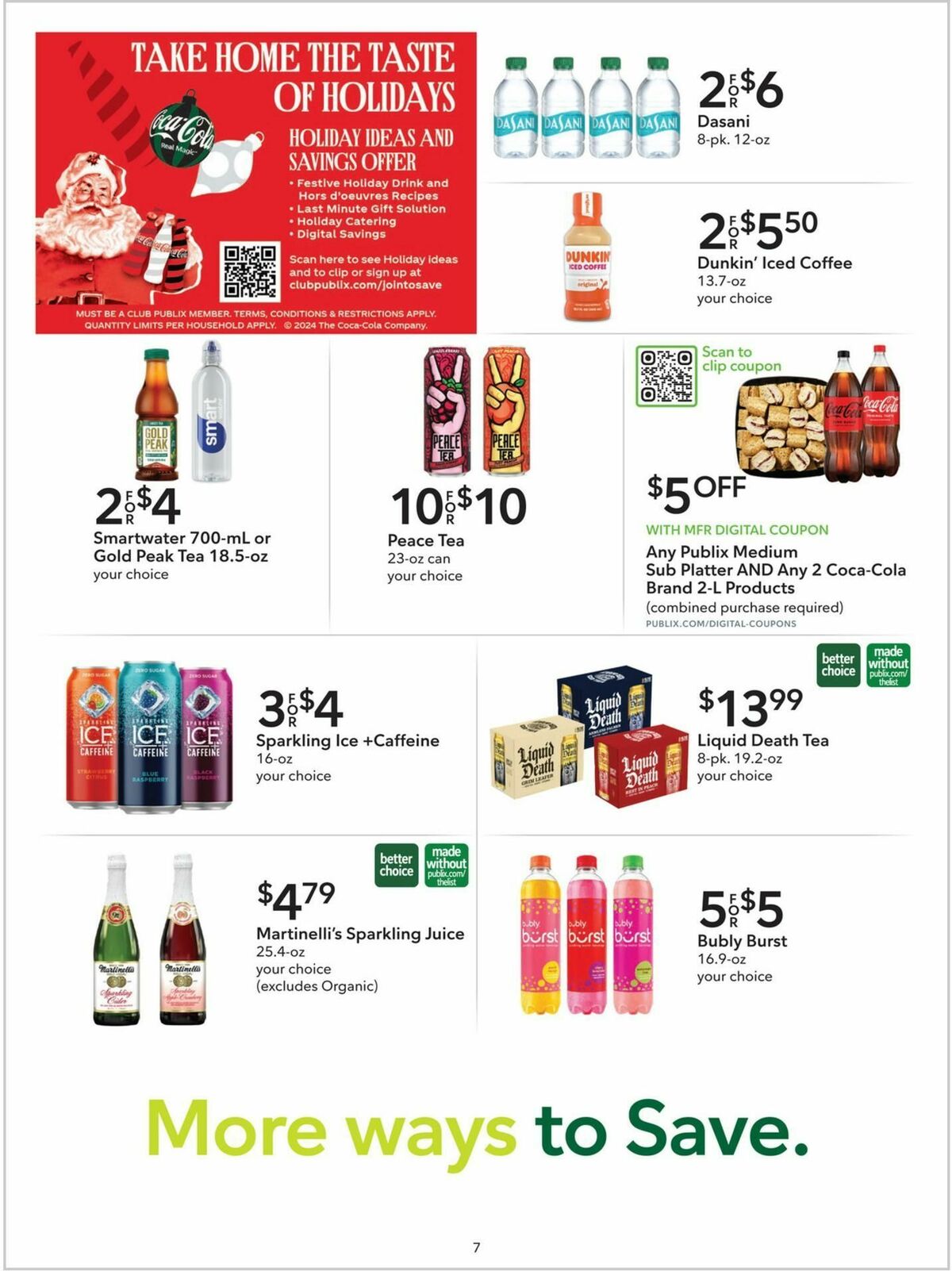 Publix Extra Savings Weekly Ad from December 14