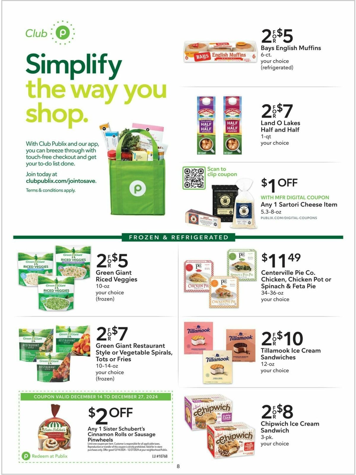 Publix Extra Savings Weekly Ad from December 14