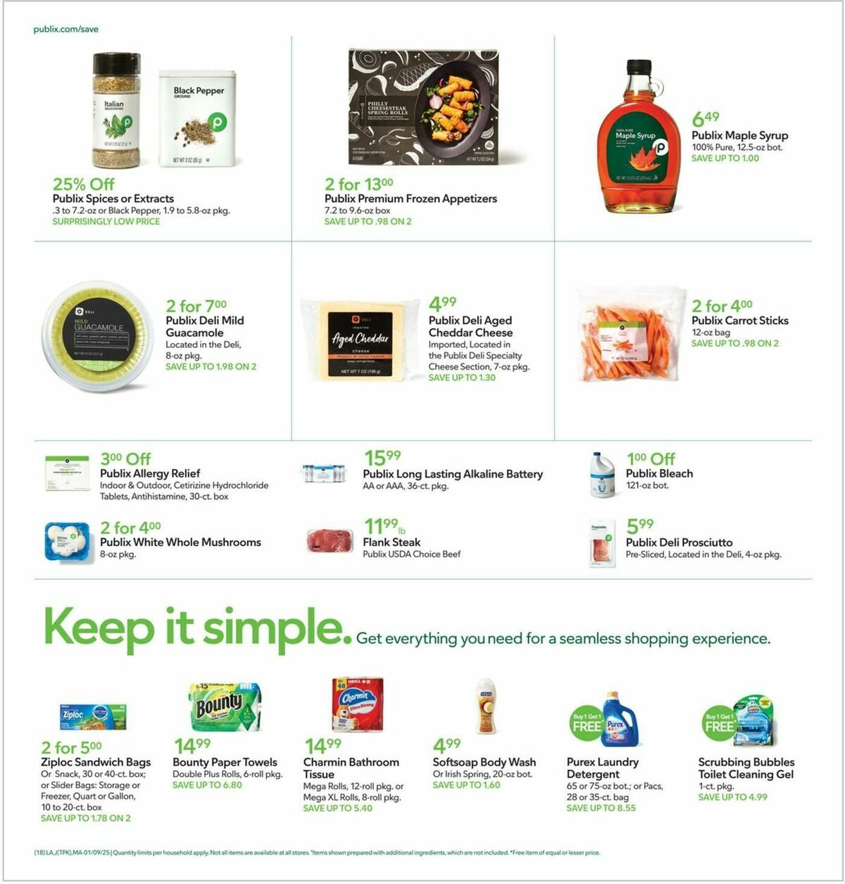 Publix Weekly Ad from January 9