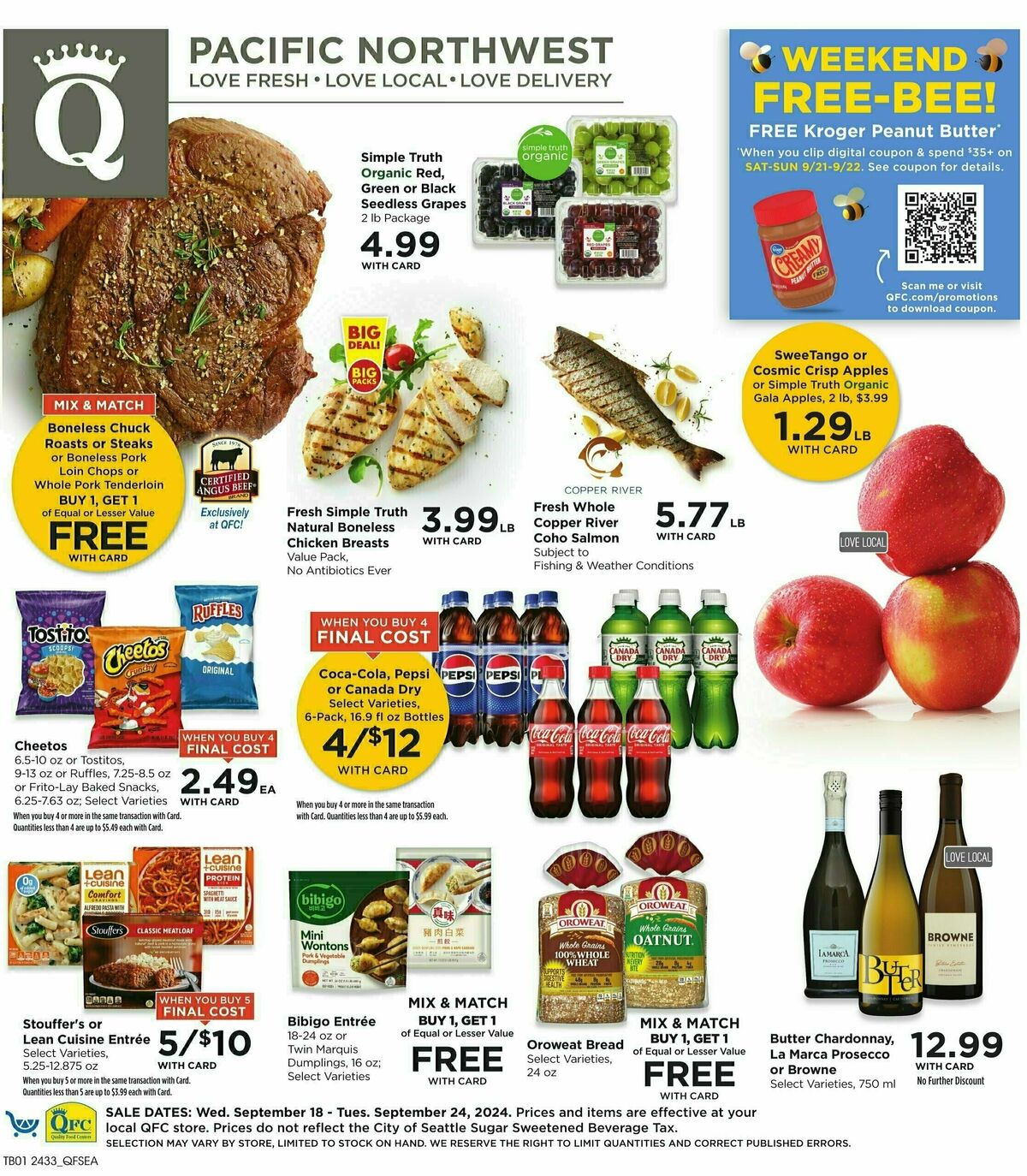 QFC Weekly Ad from September 18