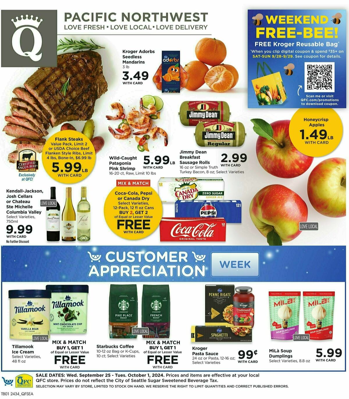 QFC Weekly Ad from September 25