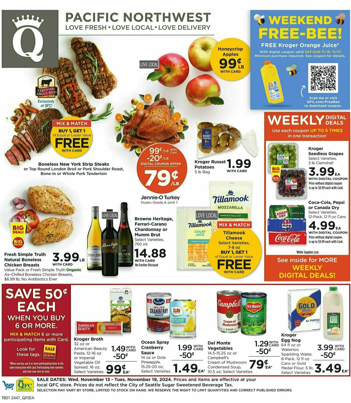 QFC Weekly Ad from November 13