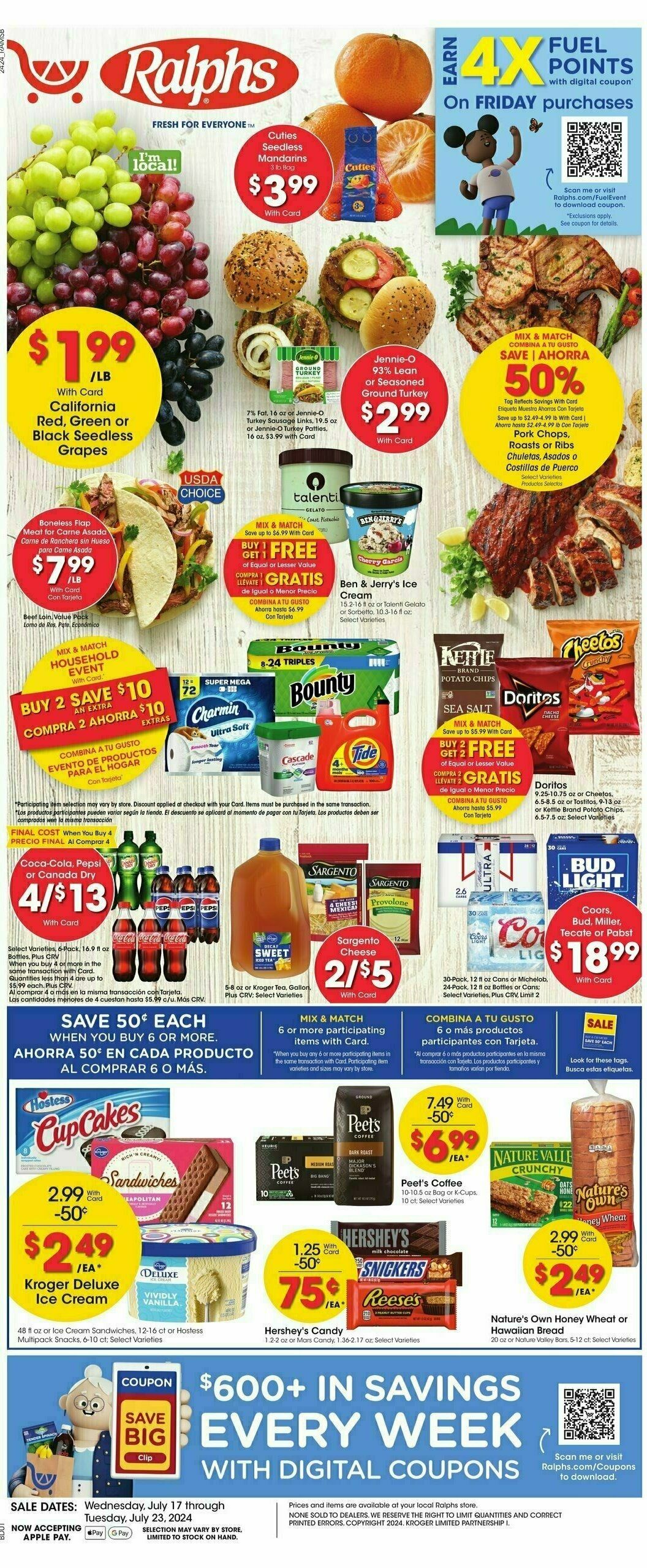 Ralphs Weekly Ad from July 17