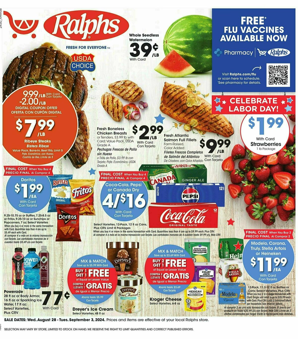 Ralphs Weekly Ad from August 28