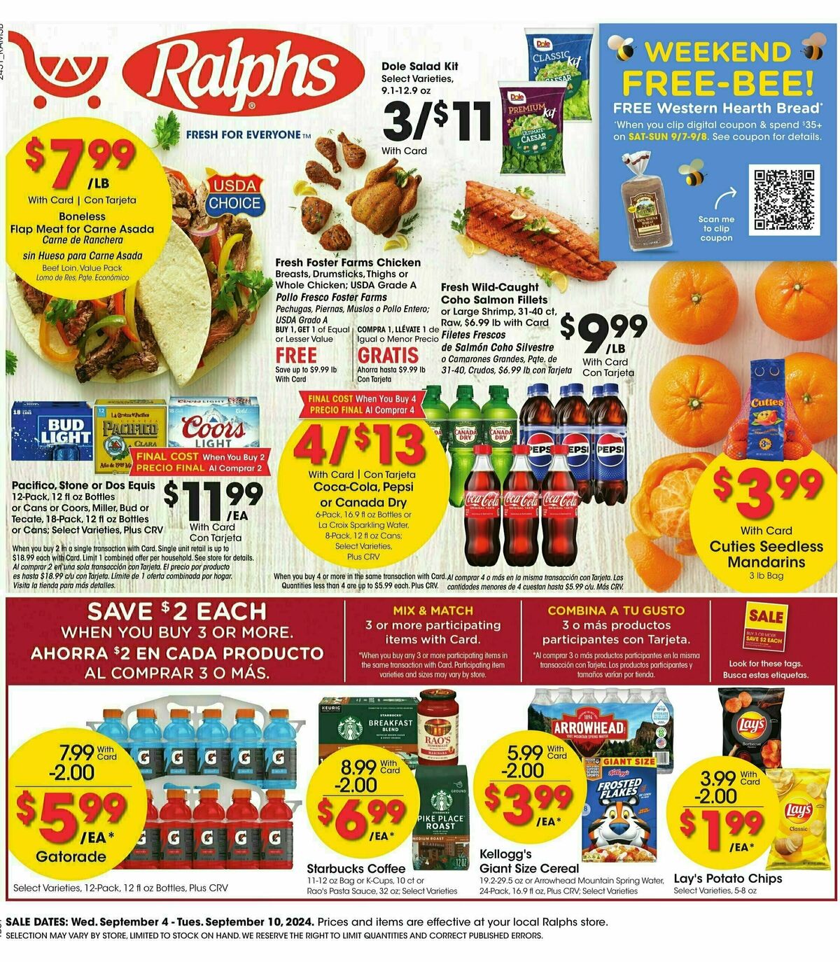 Ralphs Weekly Ad from September 4