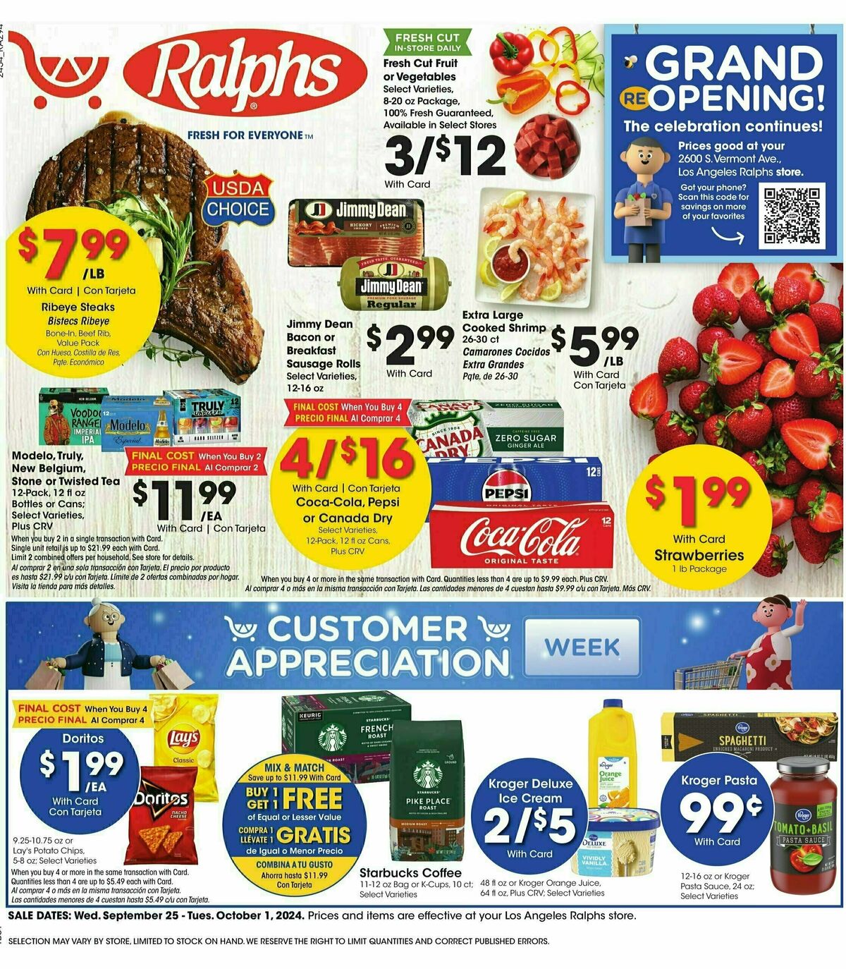 Ralphs Weekly Ad from September 25