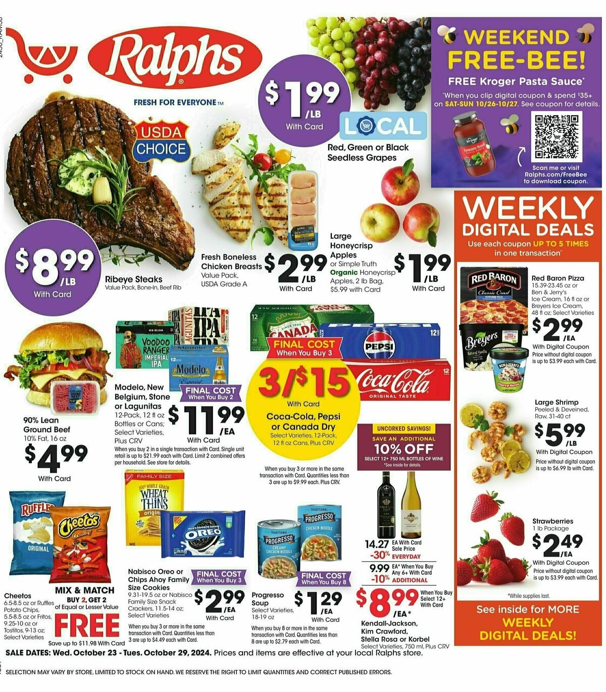 Ralphs Weekly Ad from October 23