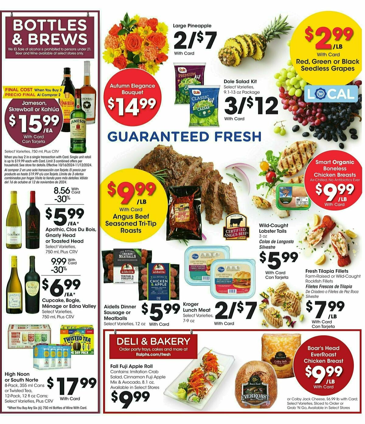 Ralphs Weekly Ad from October 30