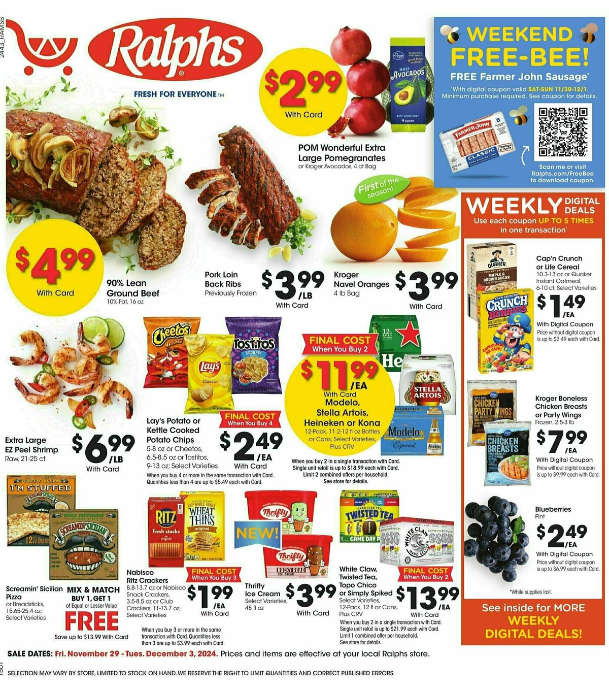 Ralphs Weekly Ad from November 29