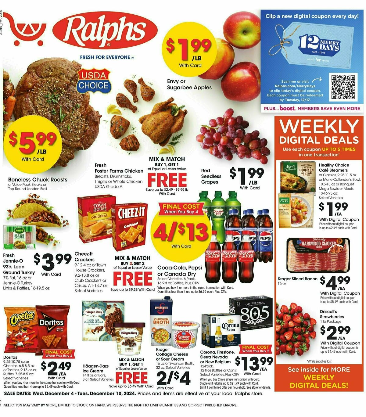 Ralphs Weekly Ad from December 4