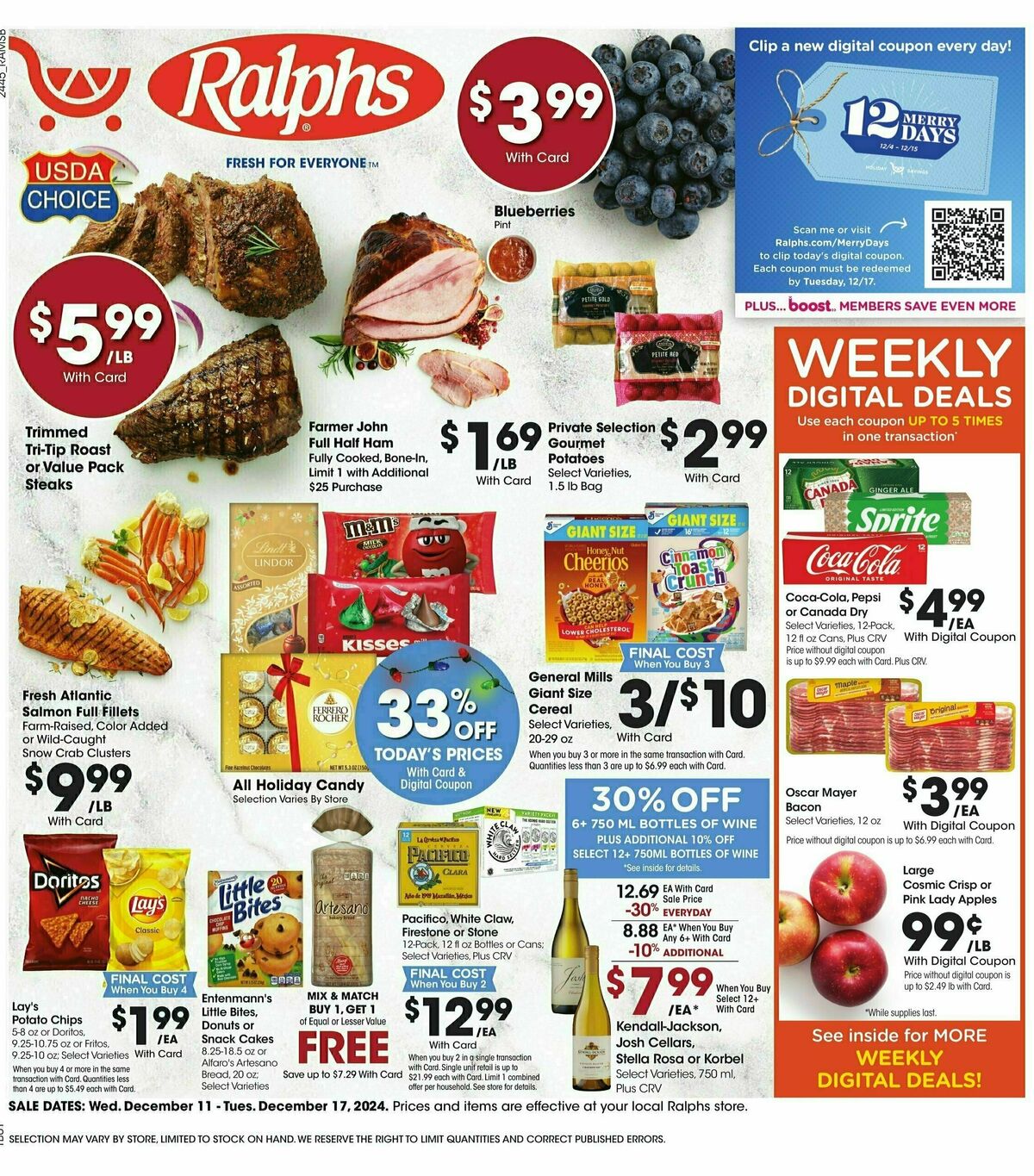 Ralphs Weekly Ad from December 11