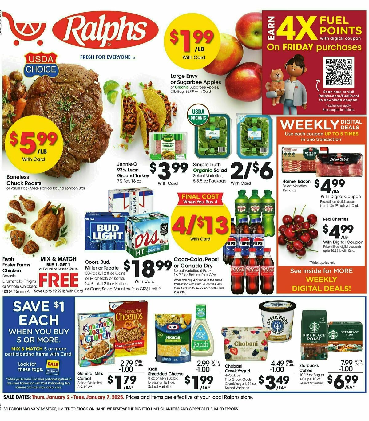 Ralphs Weekly Ad from January 2