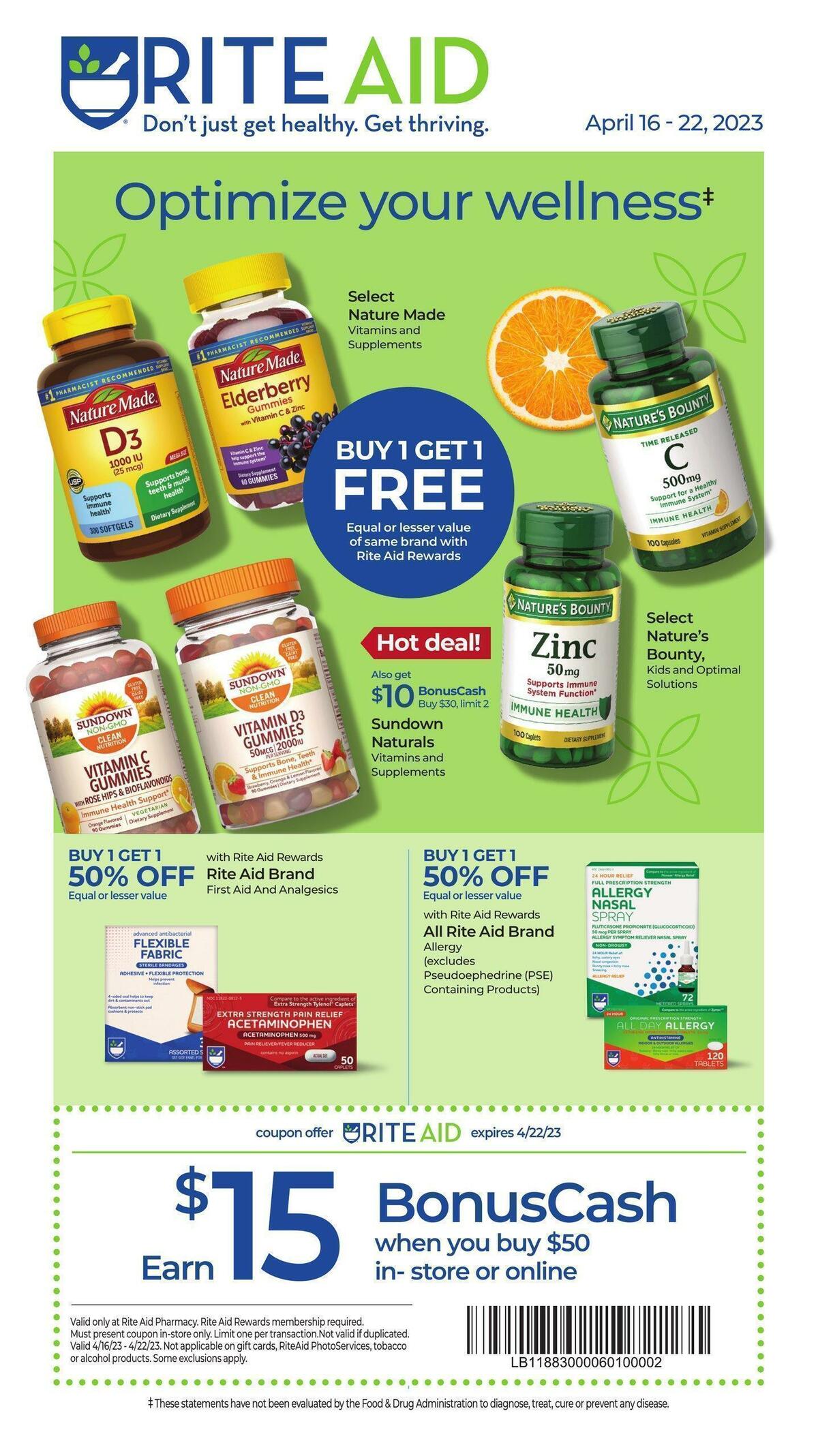 Rite Aid Weekly Ad from April 16