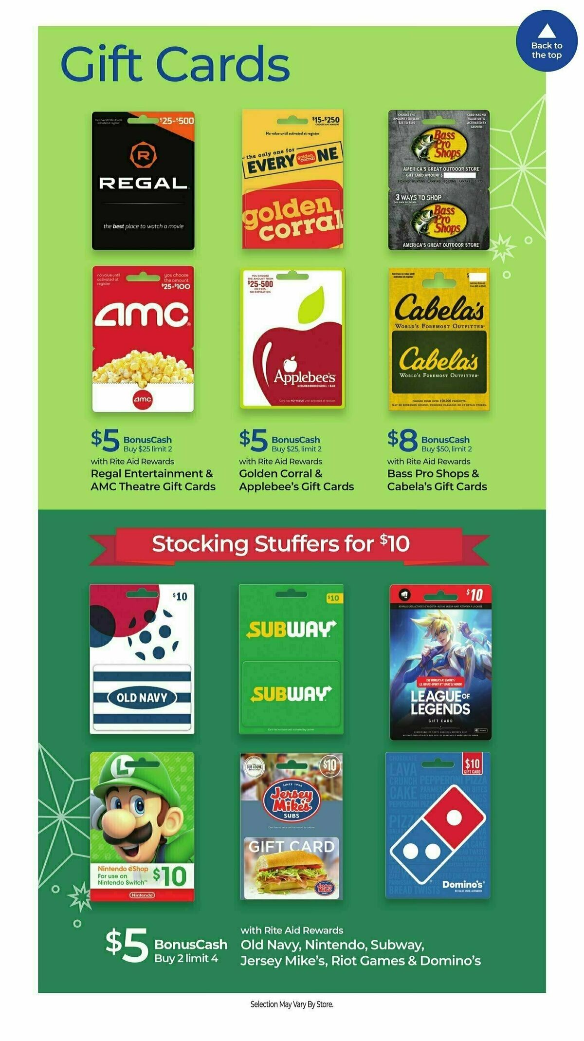 Rite Aid Weekly Ad from December 10