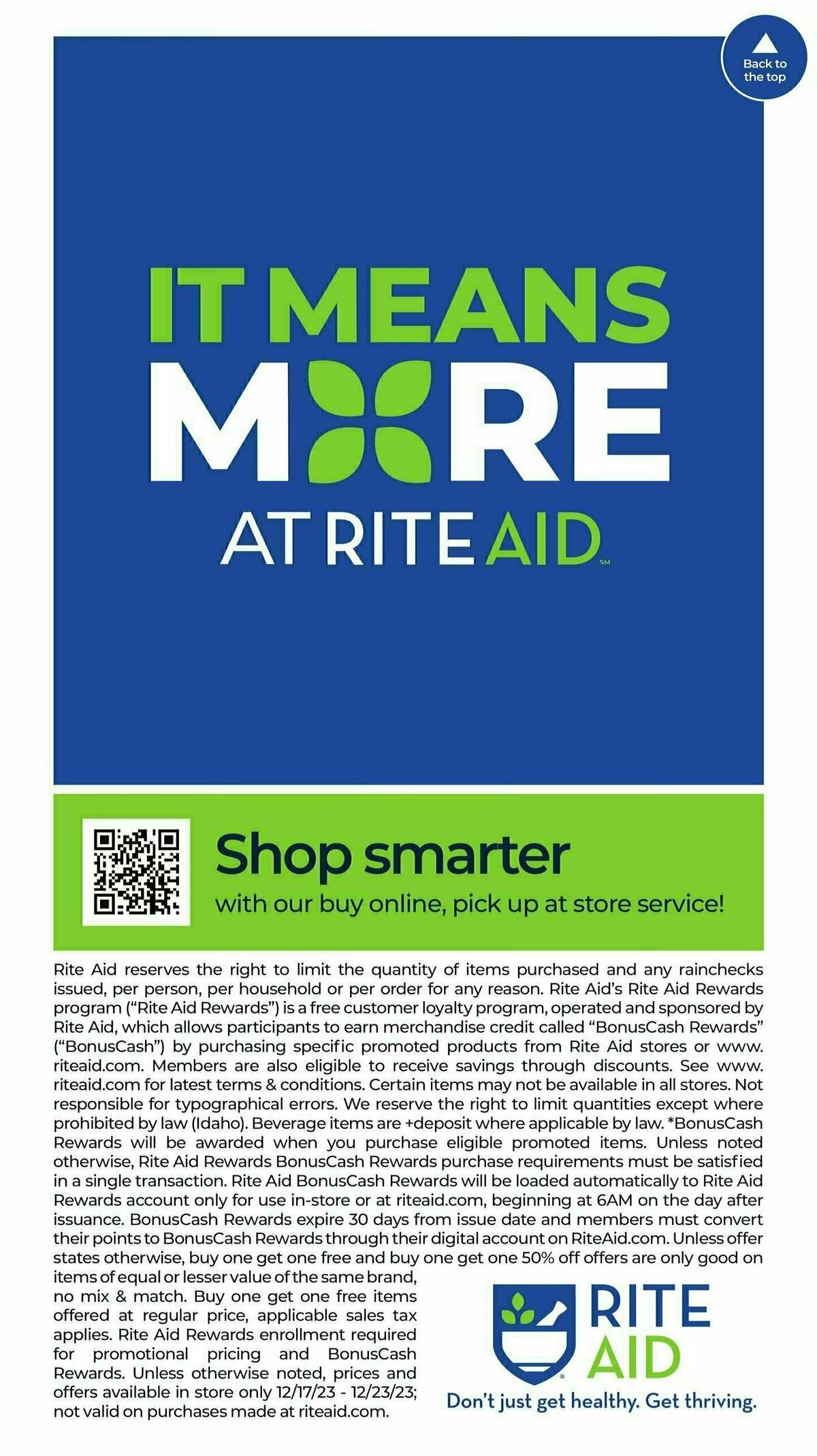 Rite Aid Weekly Ad from December 17