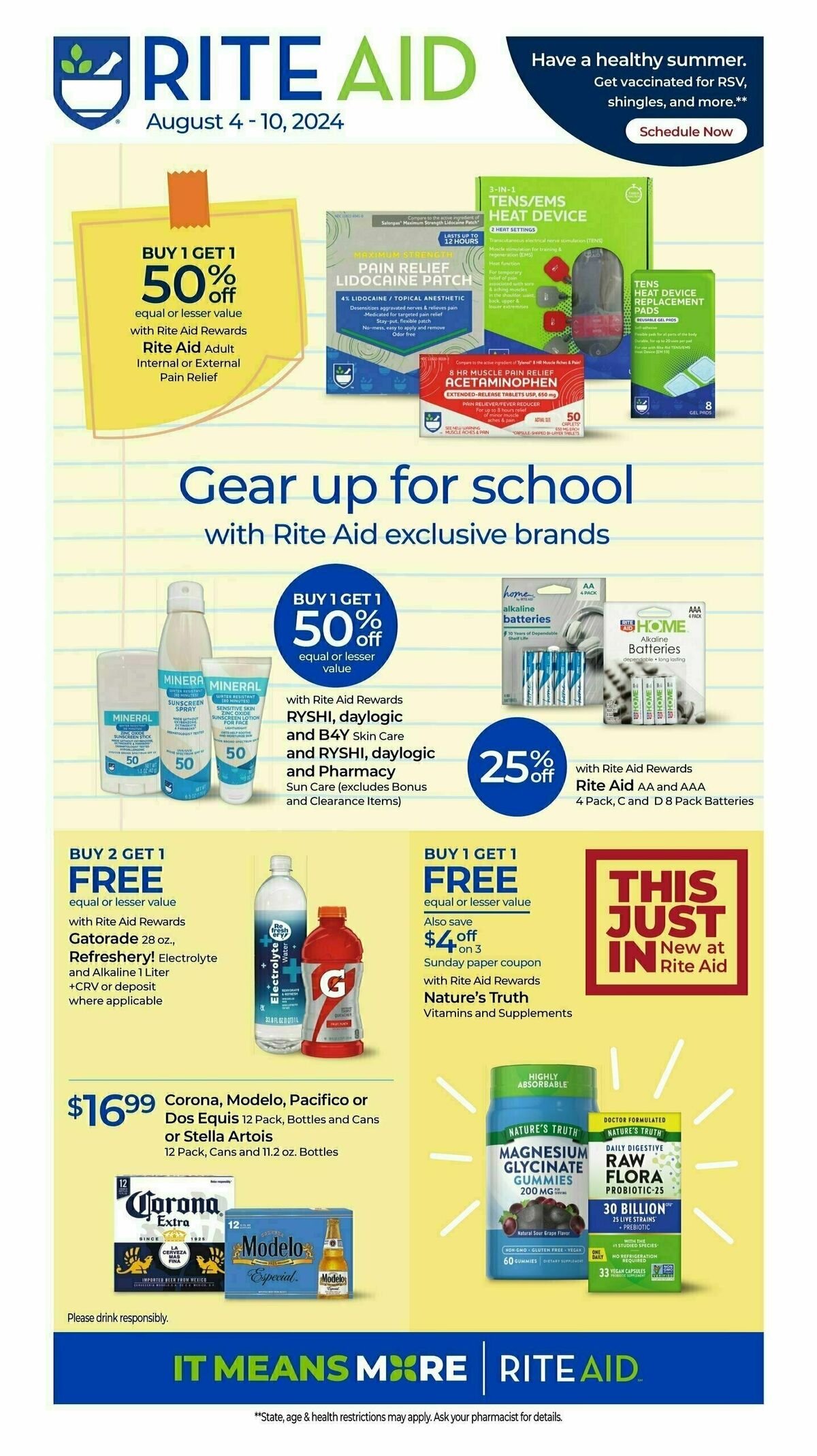 Rite Aid Weekly Ad from August 4