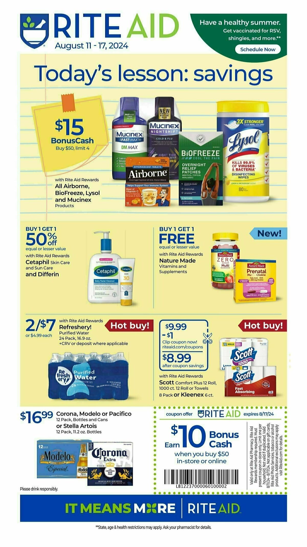 Rite Aid Weekly Ad from August 11