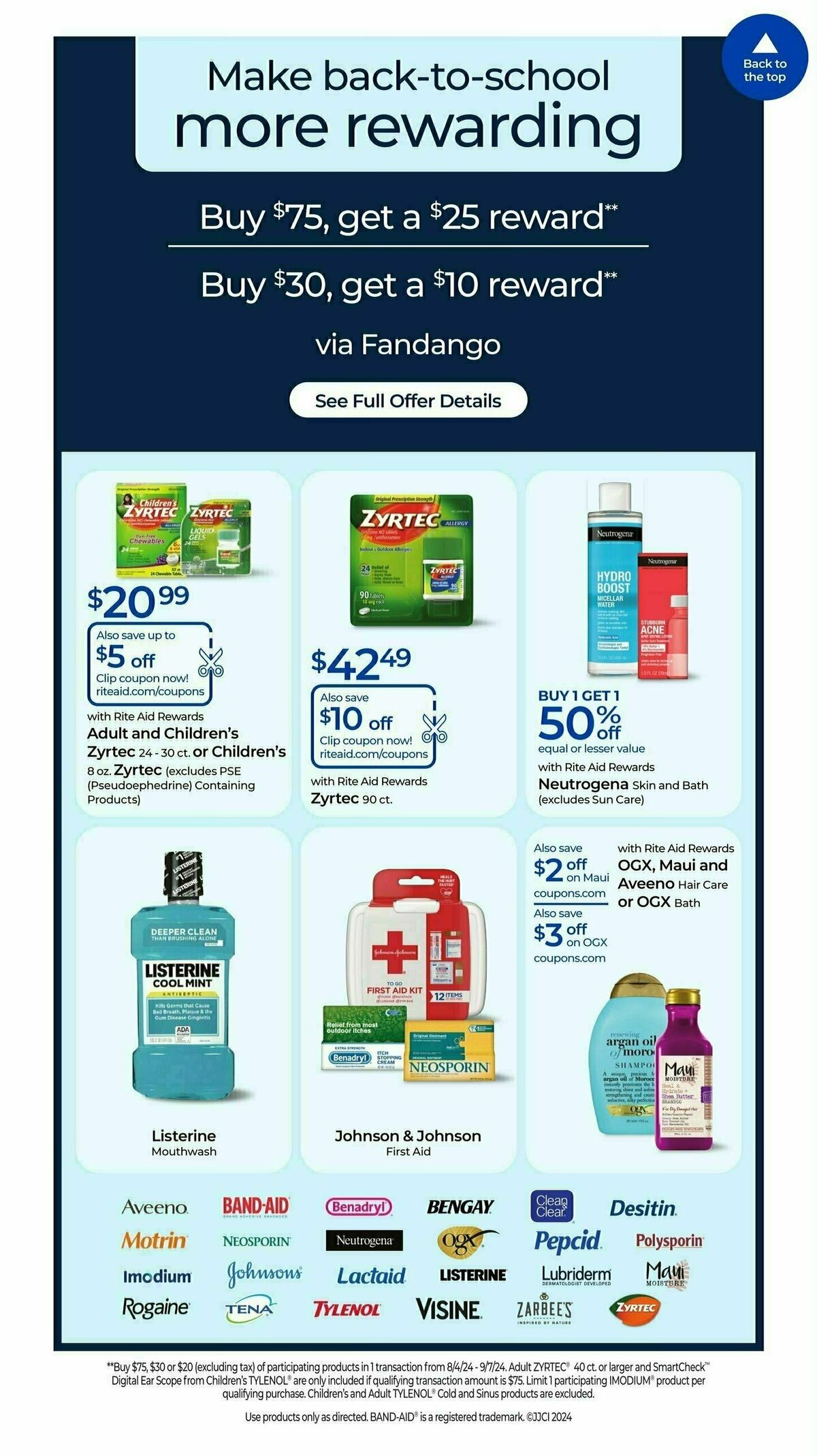 Rite Aid Weekly Ad from August 11