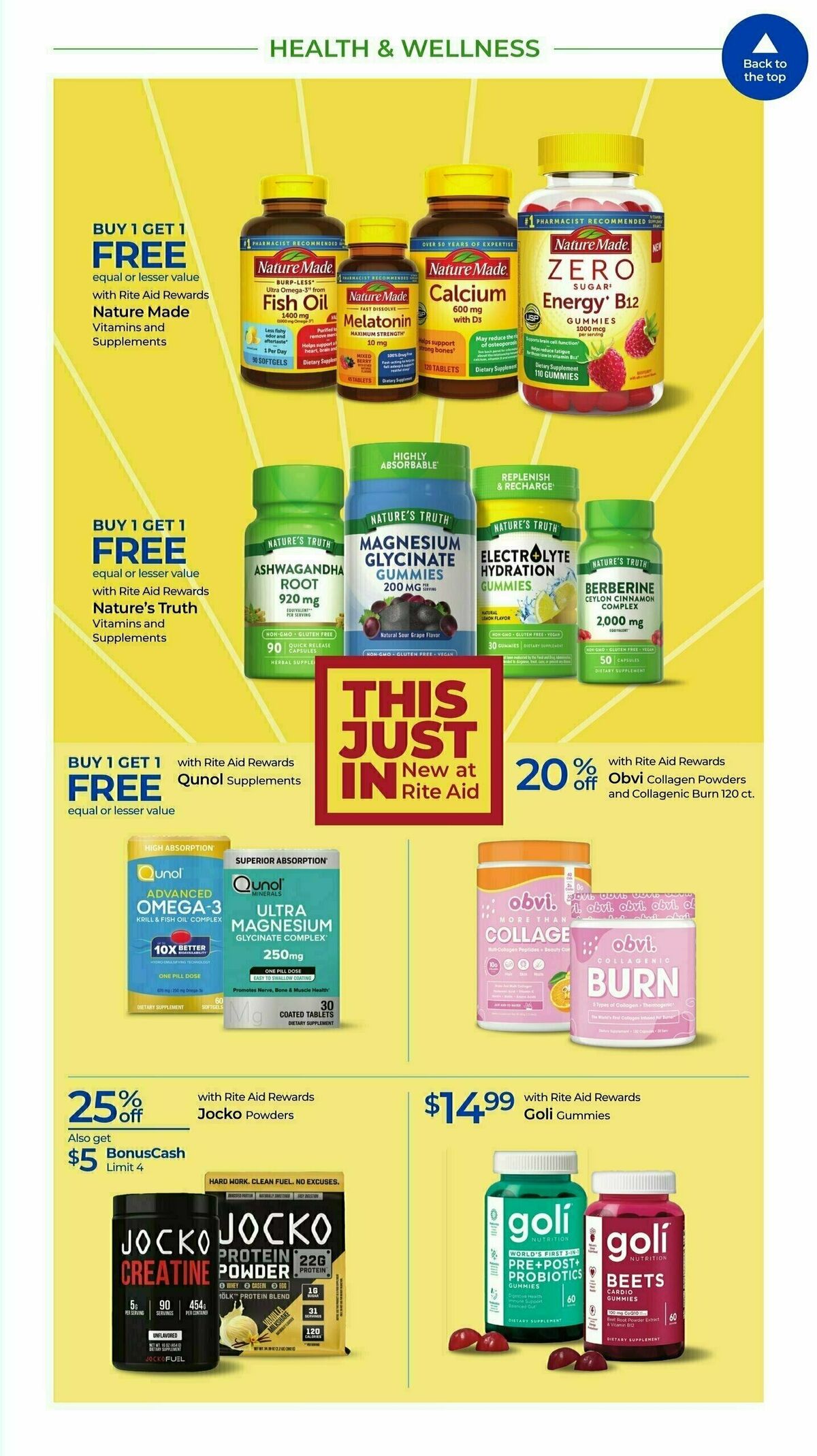 Rite Aid Weekly Ad from August 25