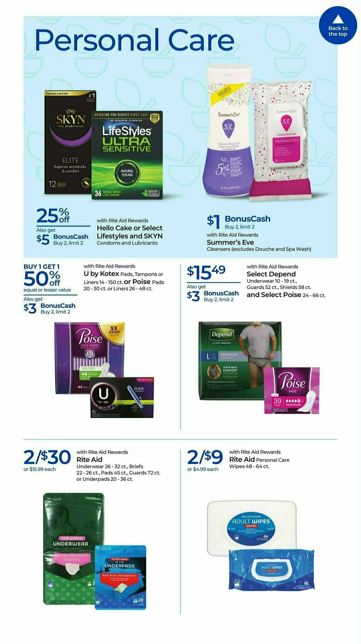 Rite Aid Weekly Ad from August 25