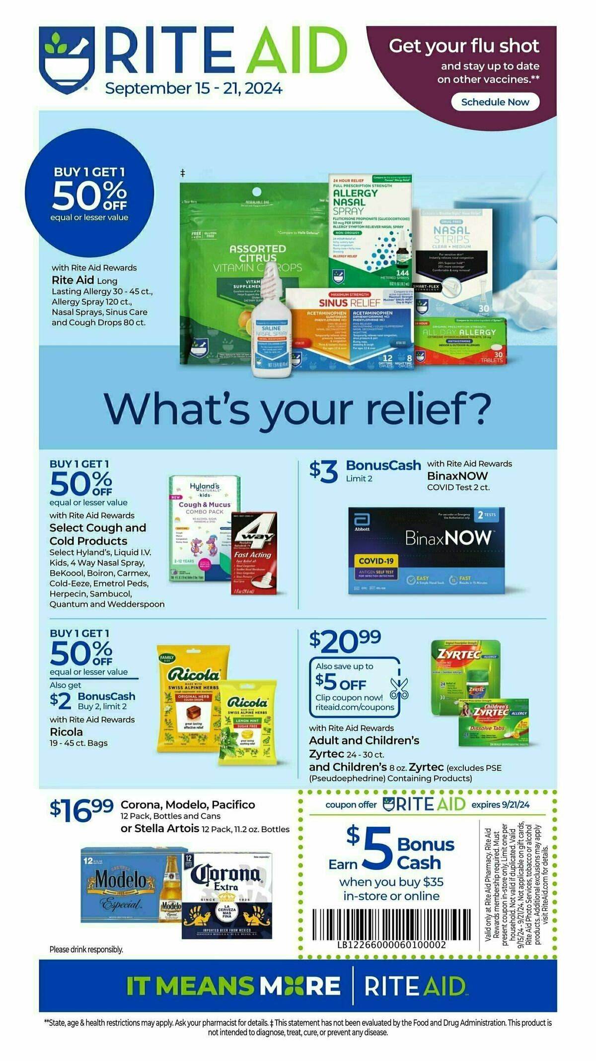 Rite Aid Weekly Ad from September 15