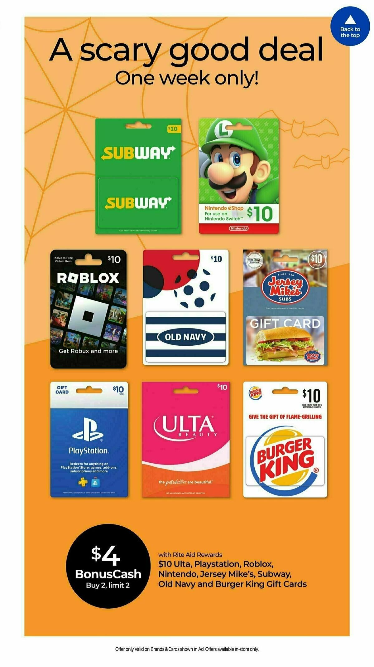 Rite Aid Weekly Ad from October 27