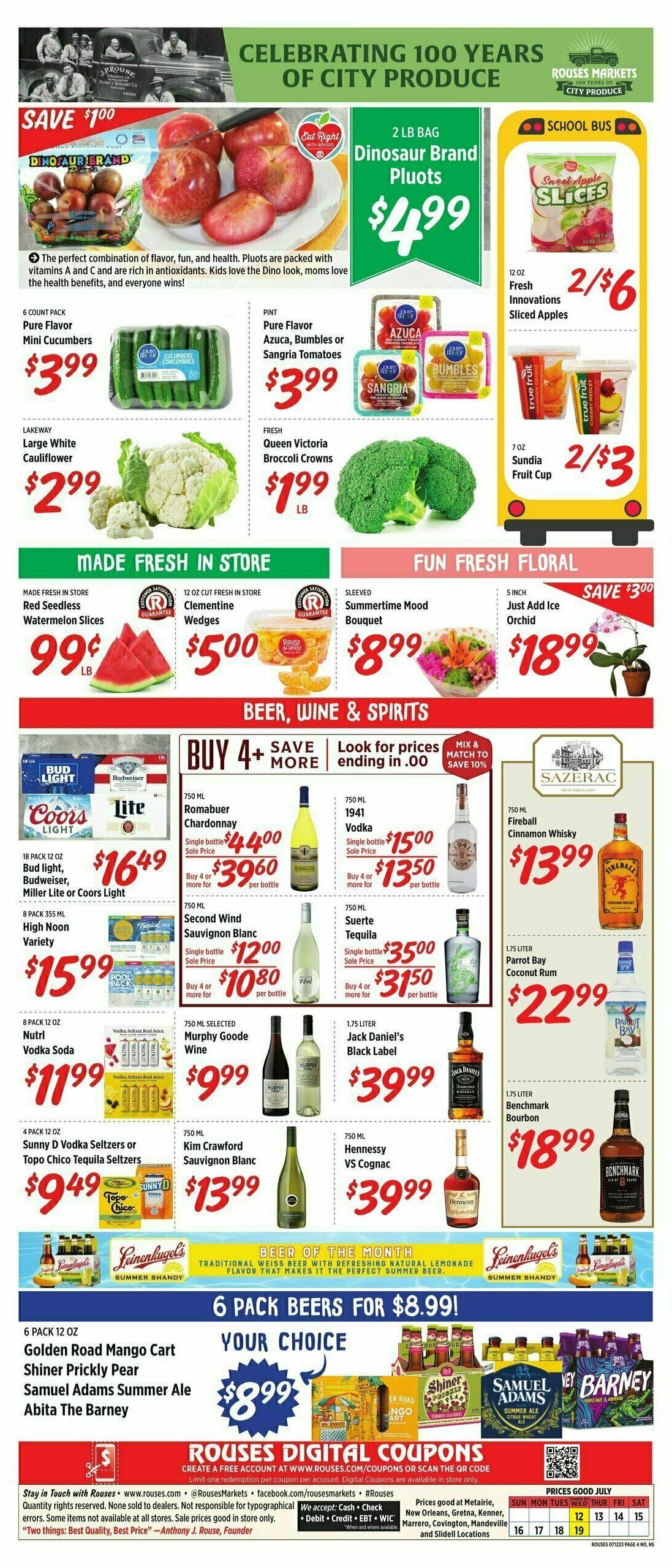 Rouses Markets Weekly Ad from July 12