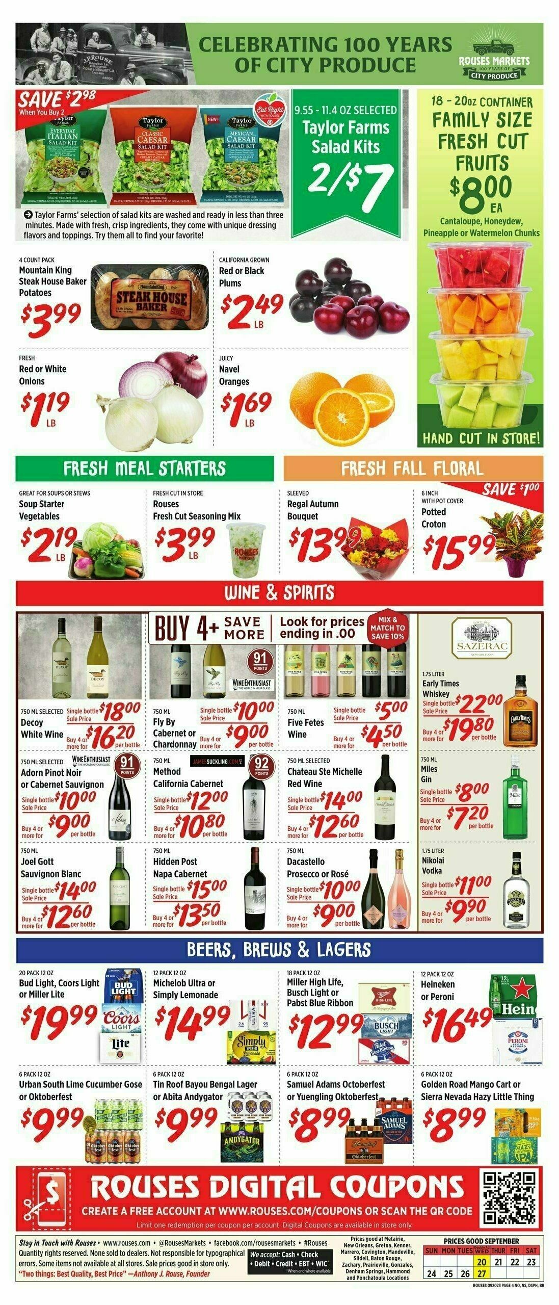 Rouses Markets Weekly Ad from September 20