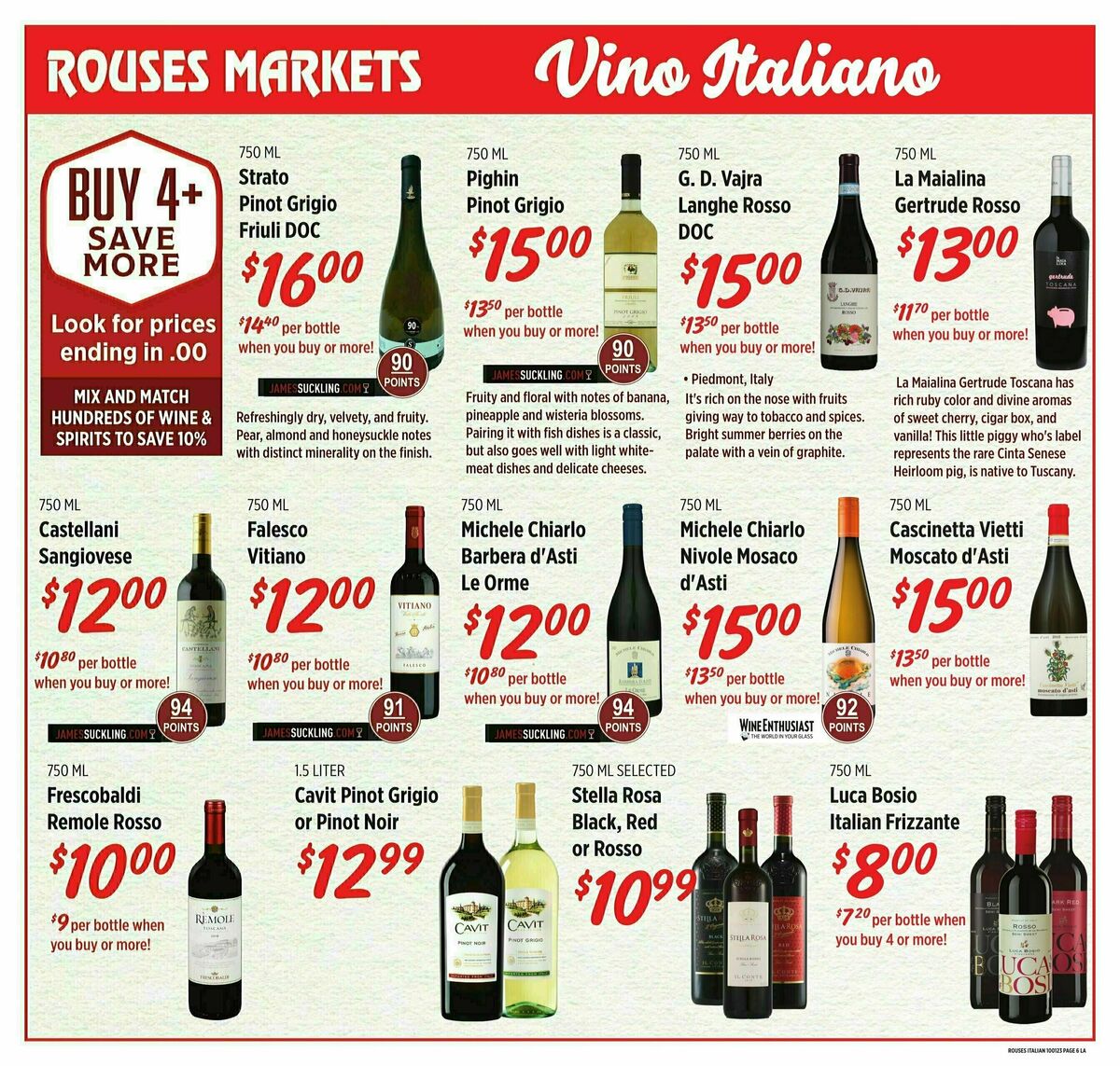 Rouses Markets Authentic Italian Weekly Ad from September 27