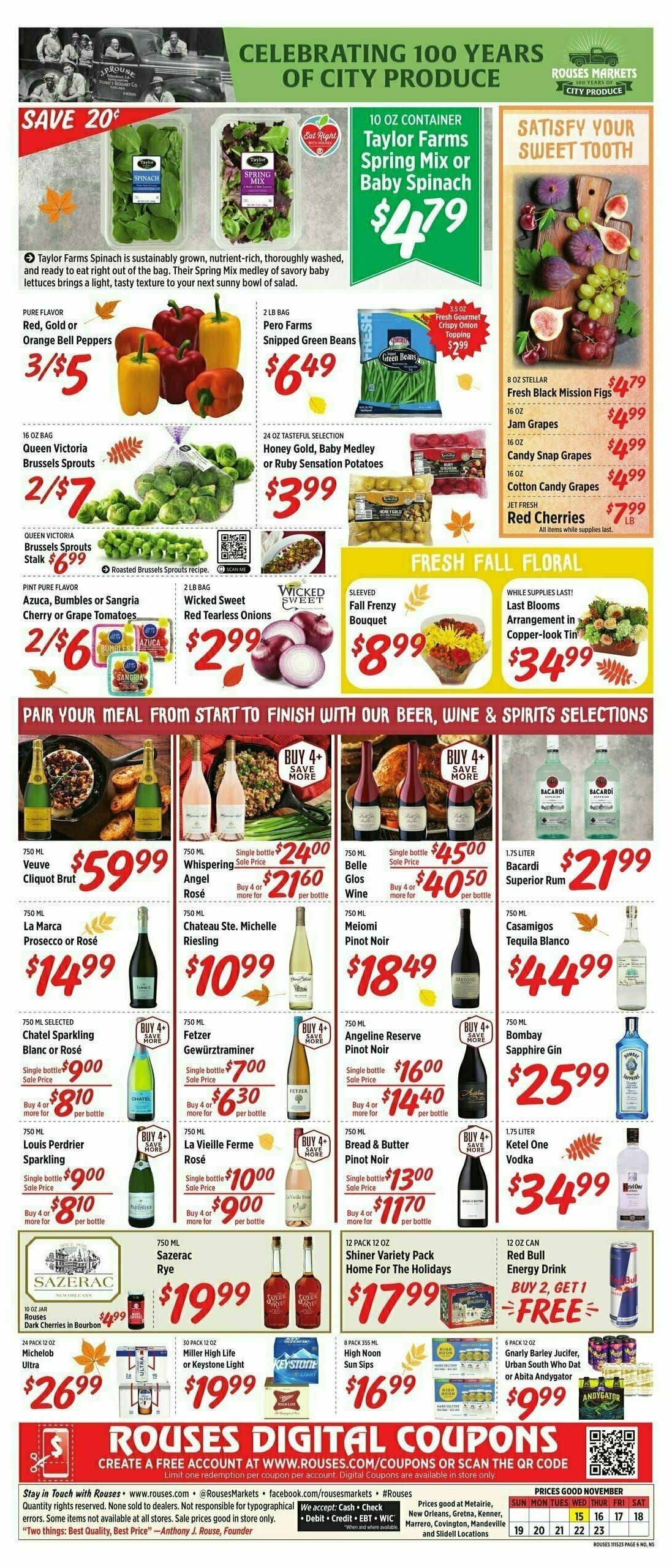 Rouses Markets Weekly Ad from November 15