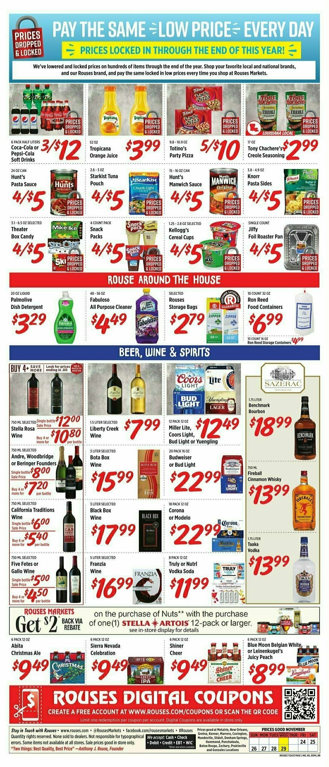 Rouses Markets Weekly Ad from November 24