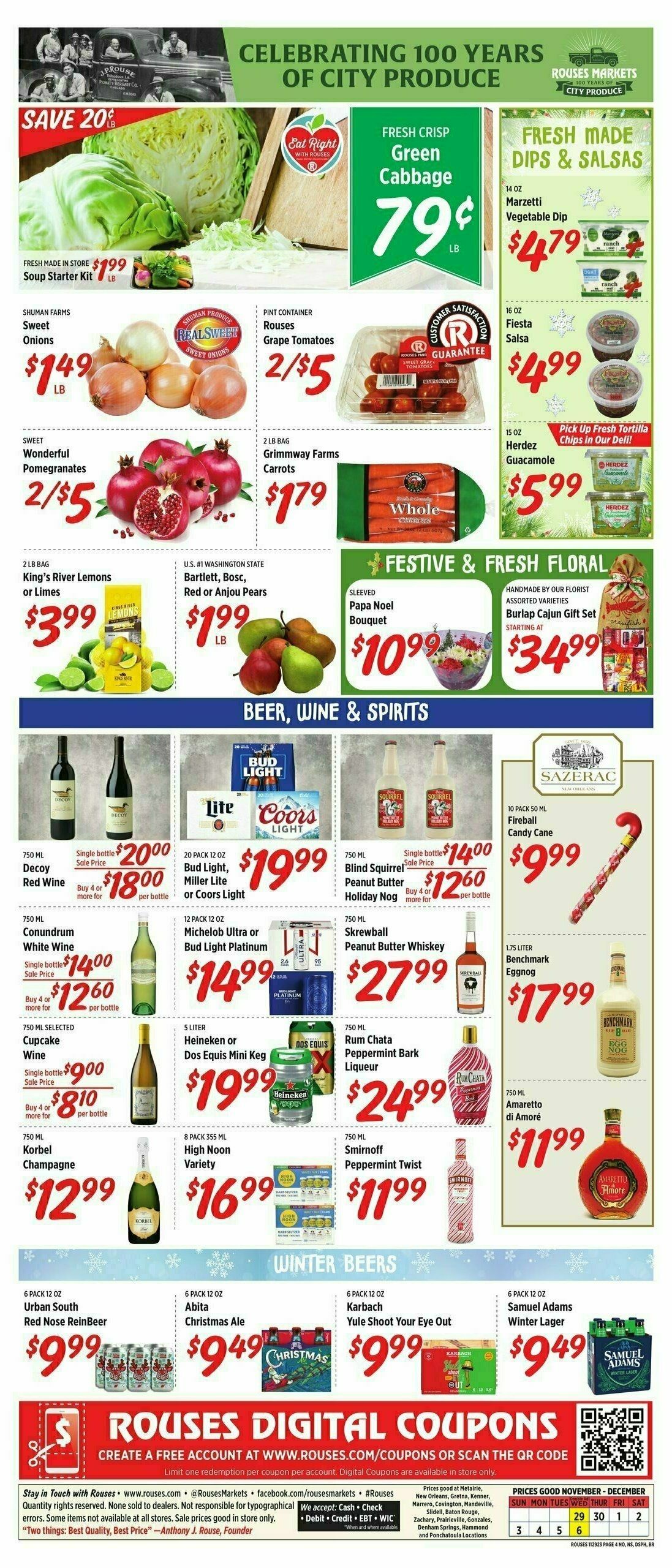 Rouses Markets Weekly Ad from November 29