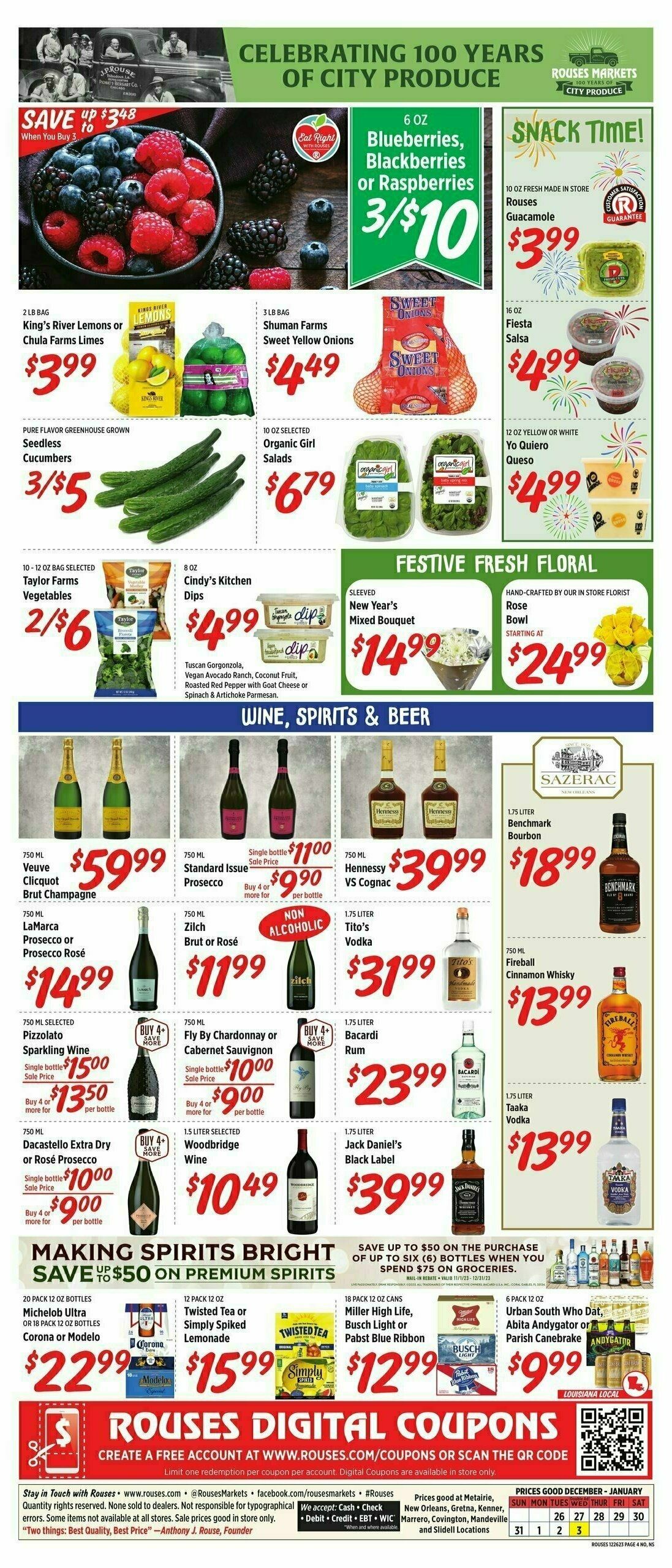 Rouses Markets Weekly Ad from December 26