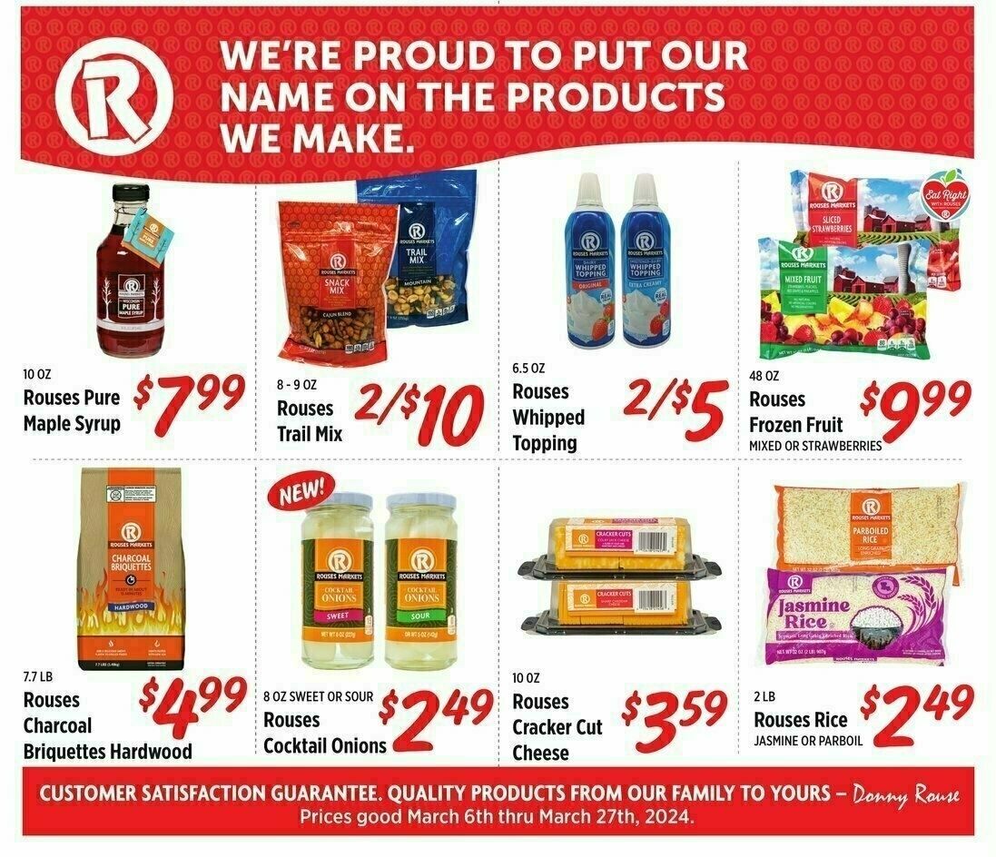 Rouses Markets Rouses Brand Weekly Ad from March 6