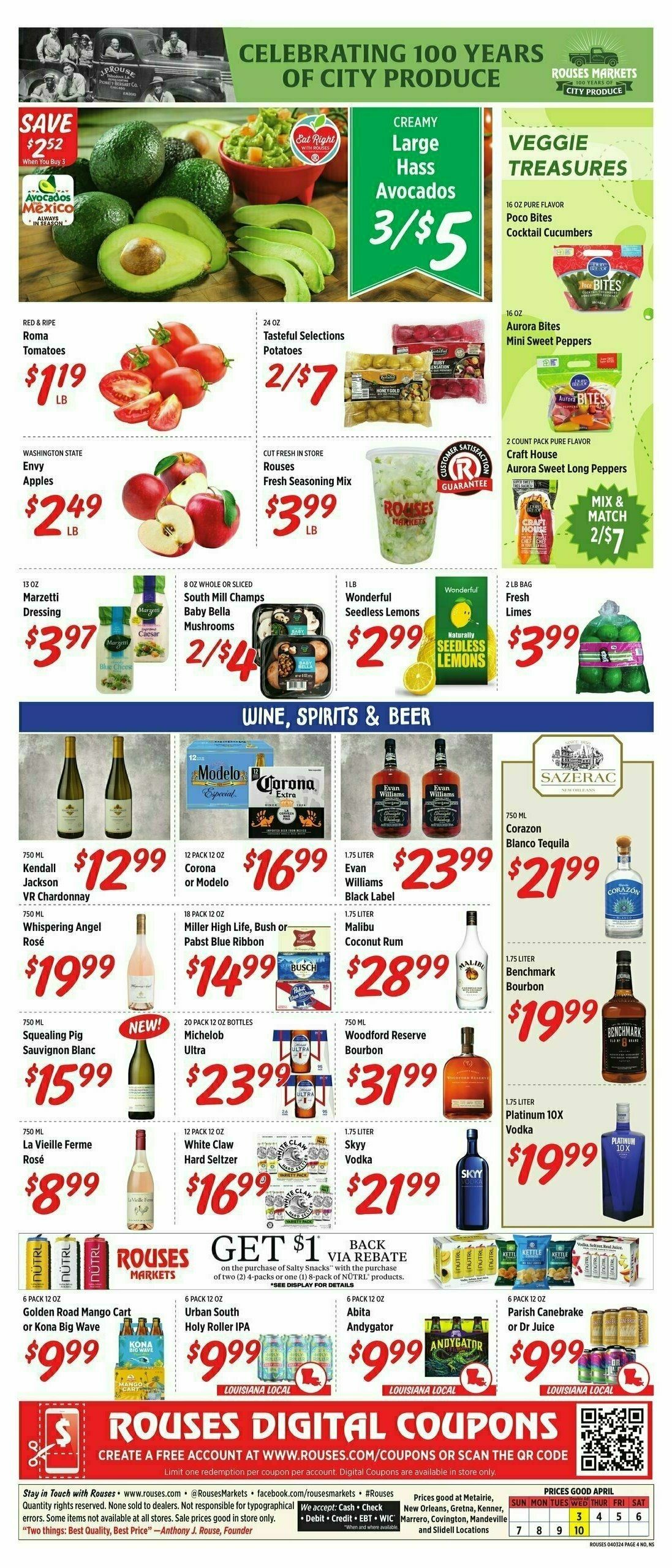 Rouses Markets Weekly Ad from April 3